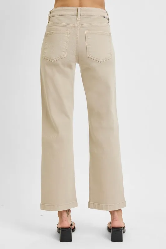 RISEN Full Size Tummy Control Mid Rise Ankle Straight Jeans Plus Size - Image 5