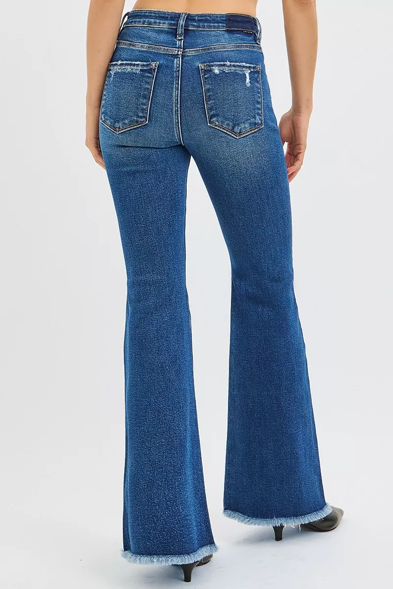 RISEN High Rise Flare Jeans - Image 5
