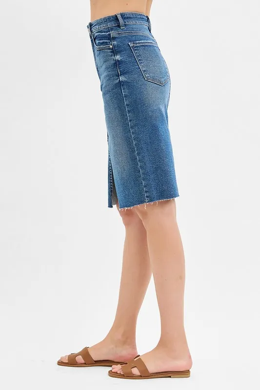 RISEN High Rise Front Slit Pencil Skirts - Image 2