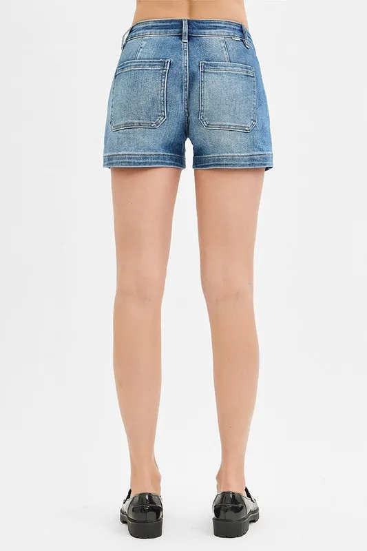 RISEN Low Rise Patched Pocket Shorts - Image 3