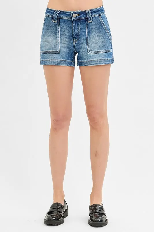 RISEN Low Rise Patched Pocket Shorts - Image 5