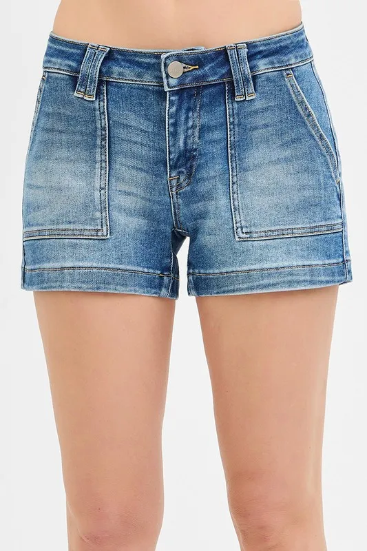 RISEN Low Rise Patched Pocket Shorts - Image 7