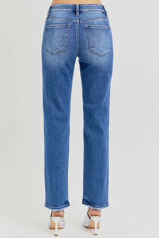 RISEN Mid Rise Ankle Tapered Jeans - Image 5