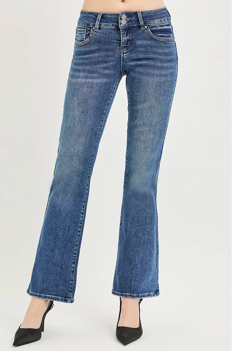 RISEN Tummy Control Low Rise Bootcut Jeans - Image 6