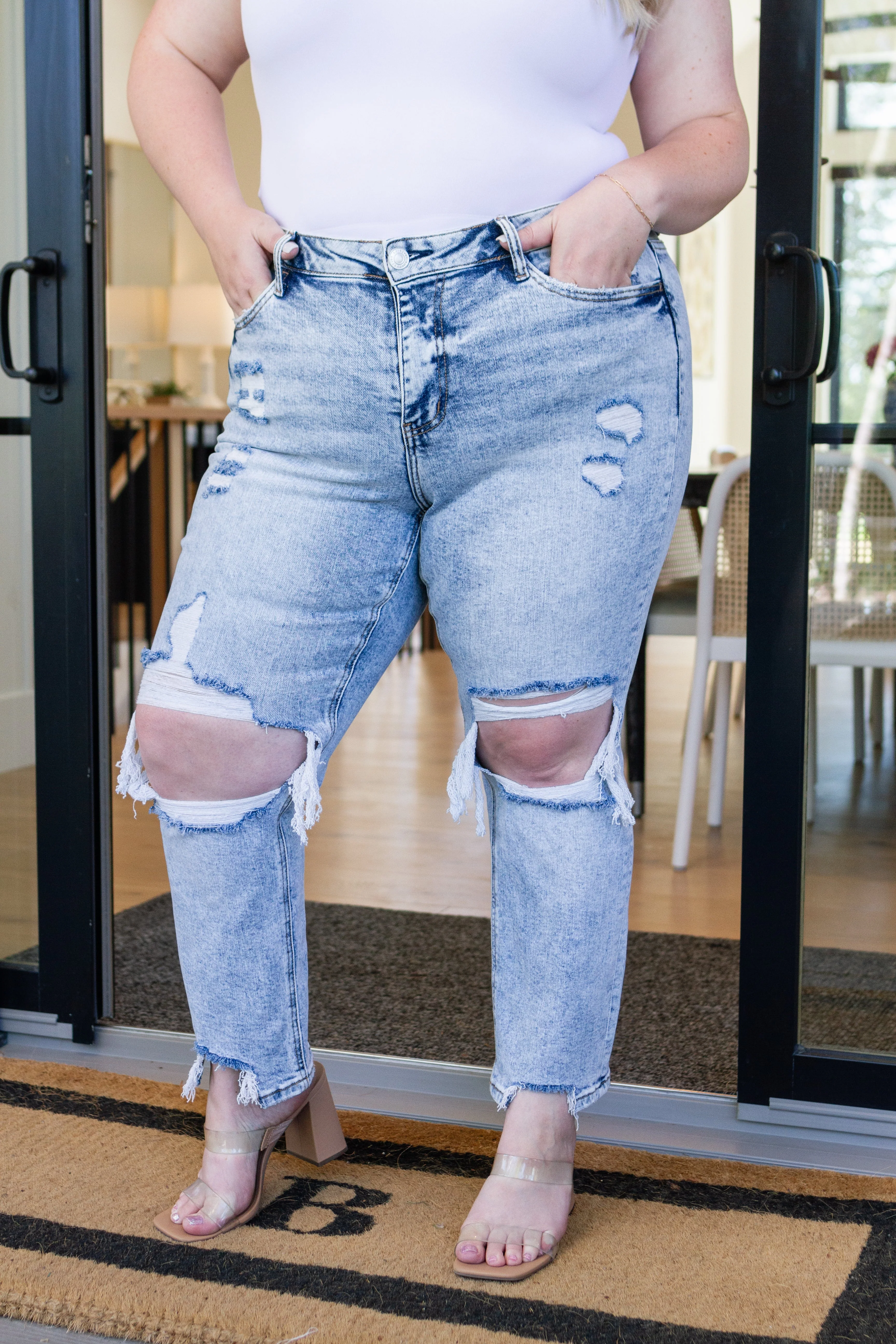Rizzo High Rise Crop Straight Jeans - Image 7
