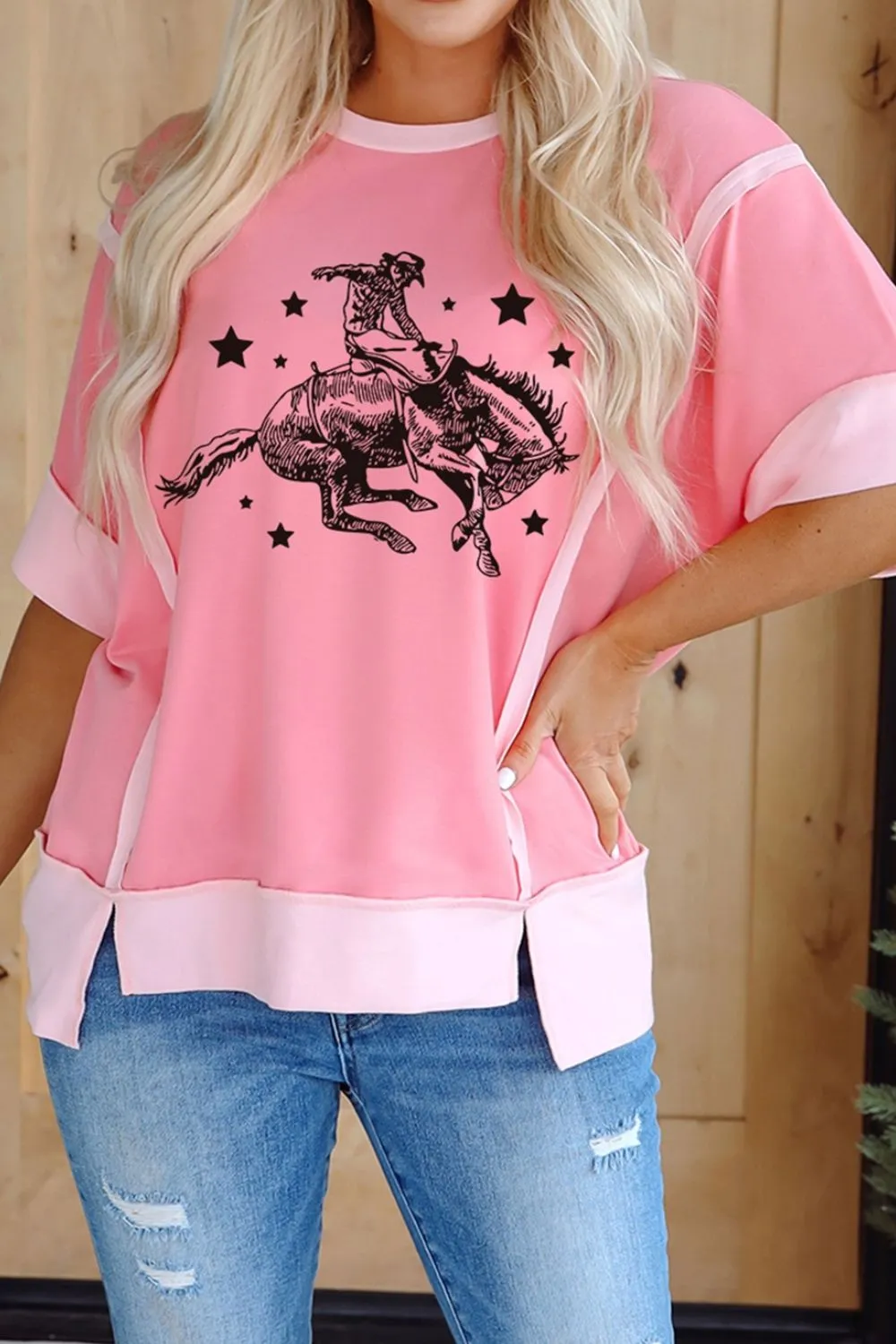 Rodeo Graphic Casual Loose Fit T-Shirt - Image 4