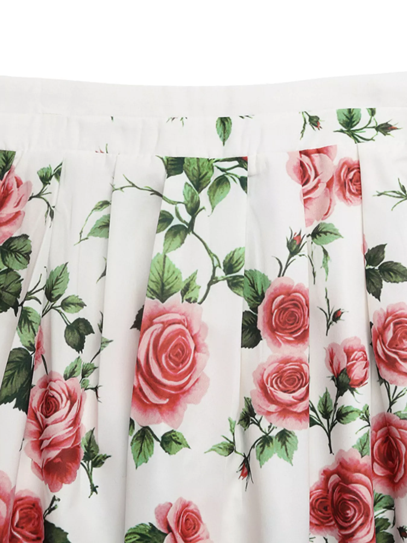 Rose Print Flowy Maxi Skirt - Image 6