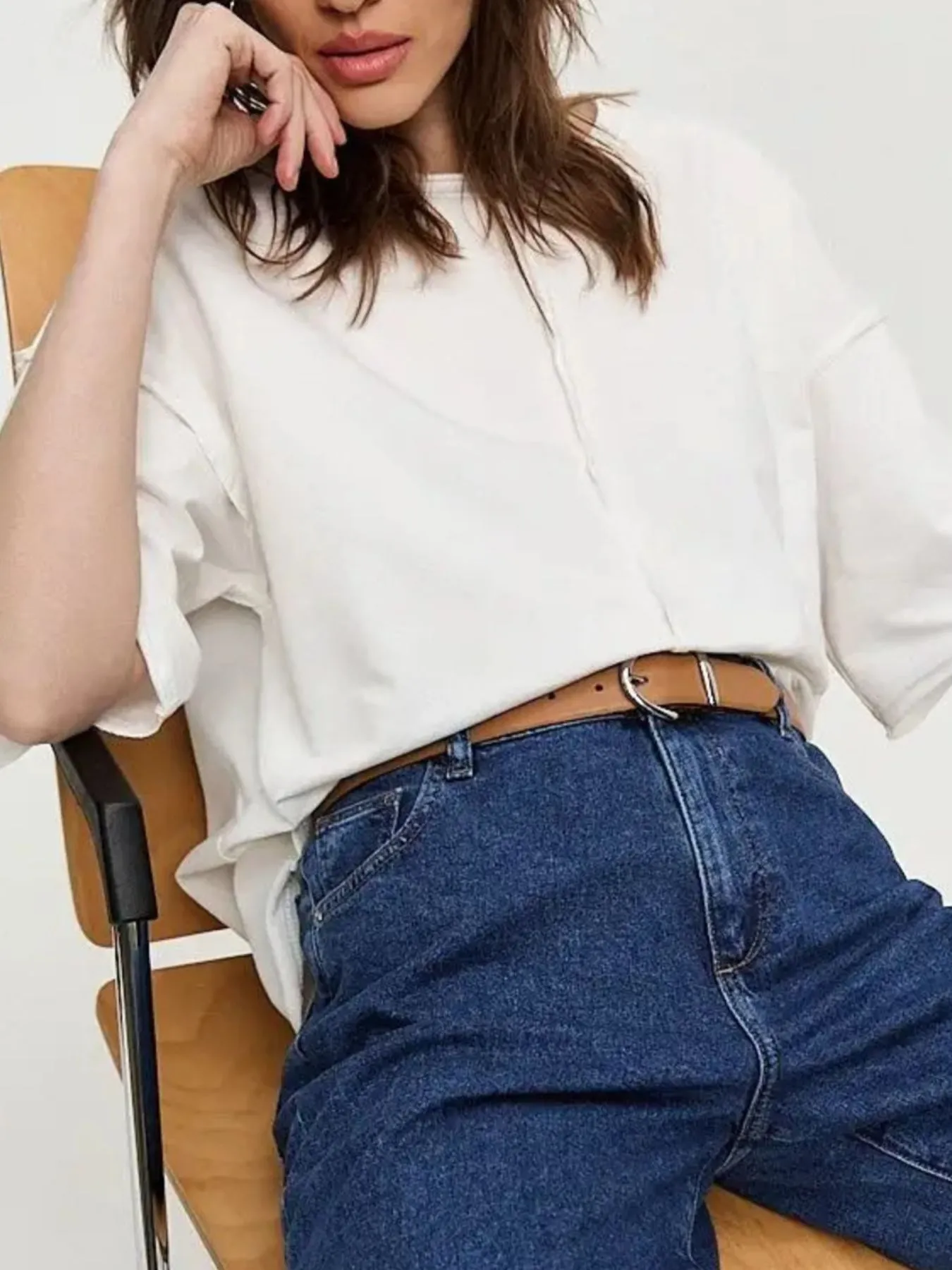 Round Neck Half Sleeve T-Shirt - Image 20