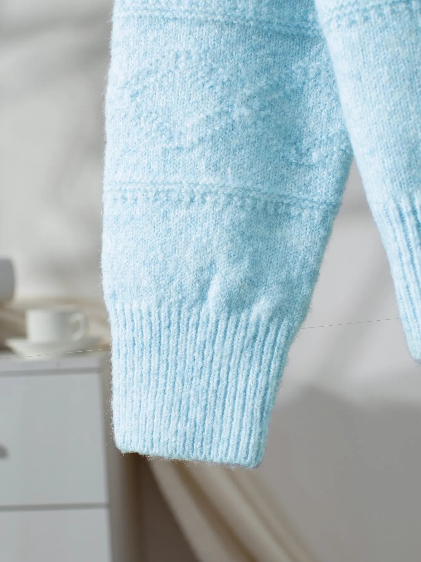 Round Neck Long Sleeve Sweater - Image 8