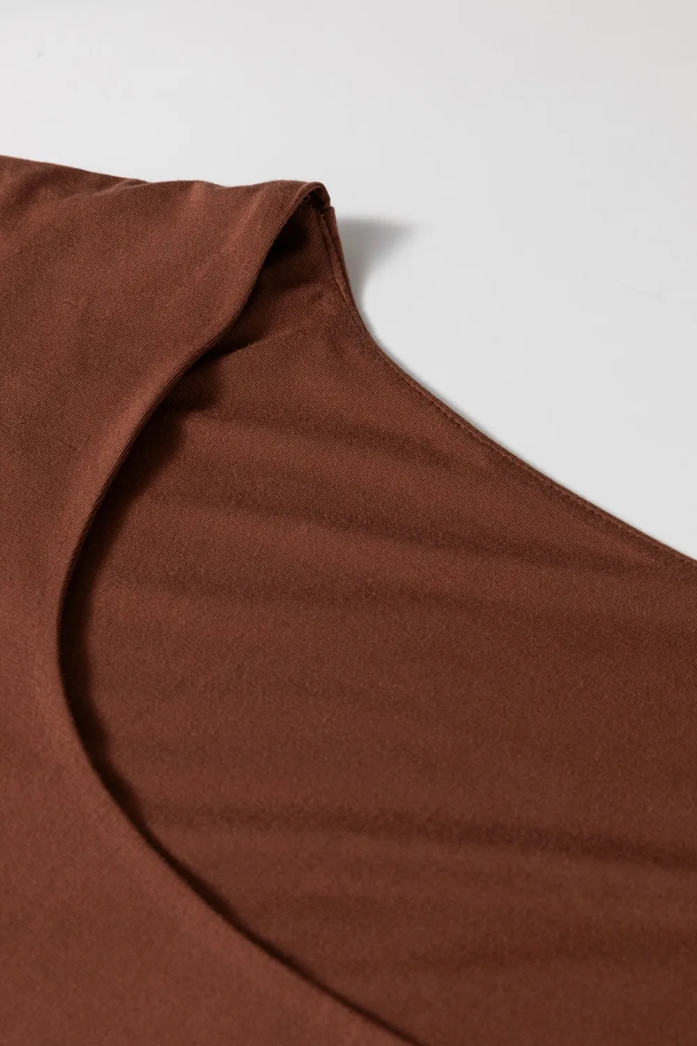 Round Neck Slim Cap Sleeve Top - Image 7