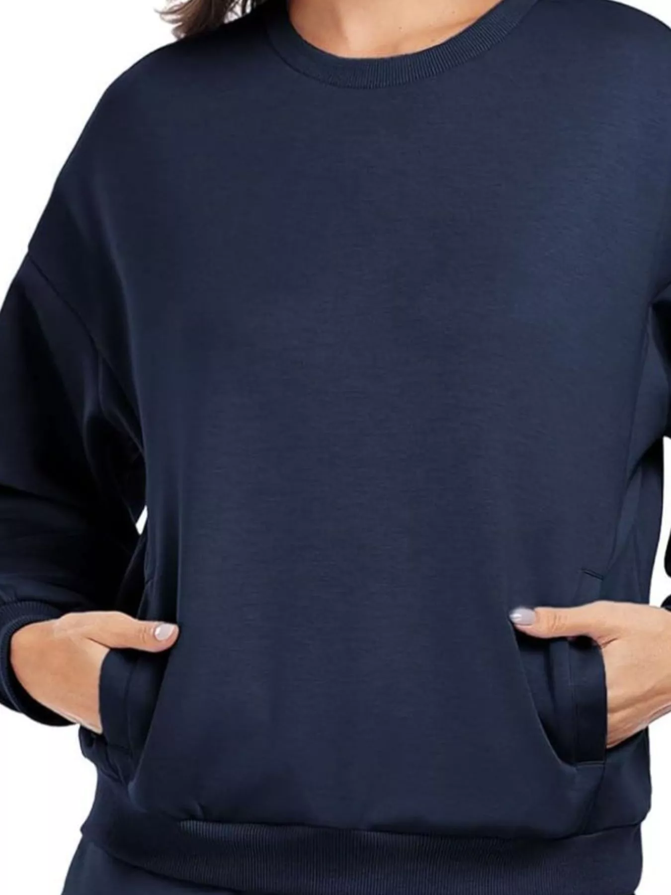 Round Neck Sweatshirt and Shorts Set - Image 6