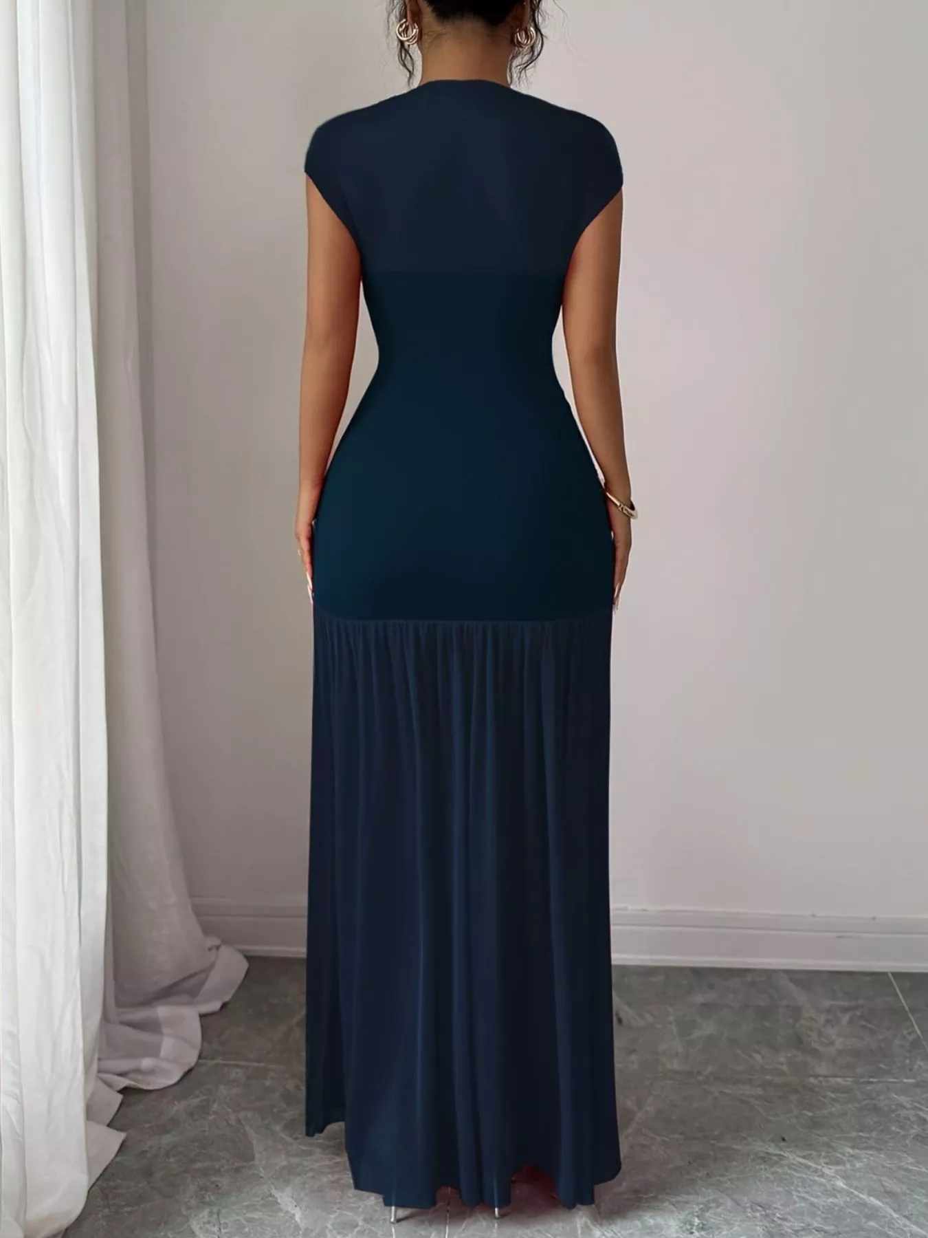 Ruched Bodycon Maxi Dress - Image 5