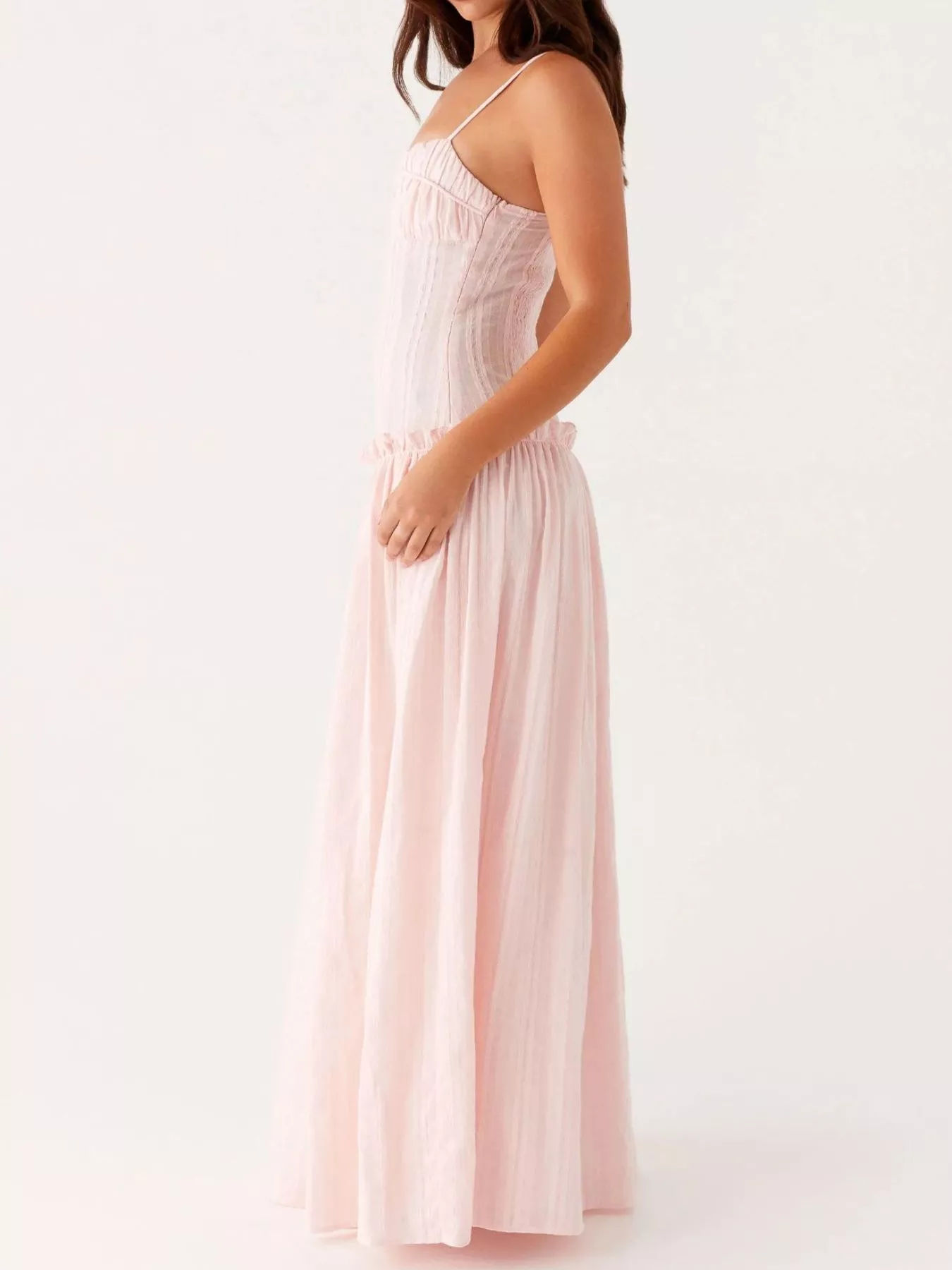 Ruched Spaghetti Strap Maxi Dress - Image 25