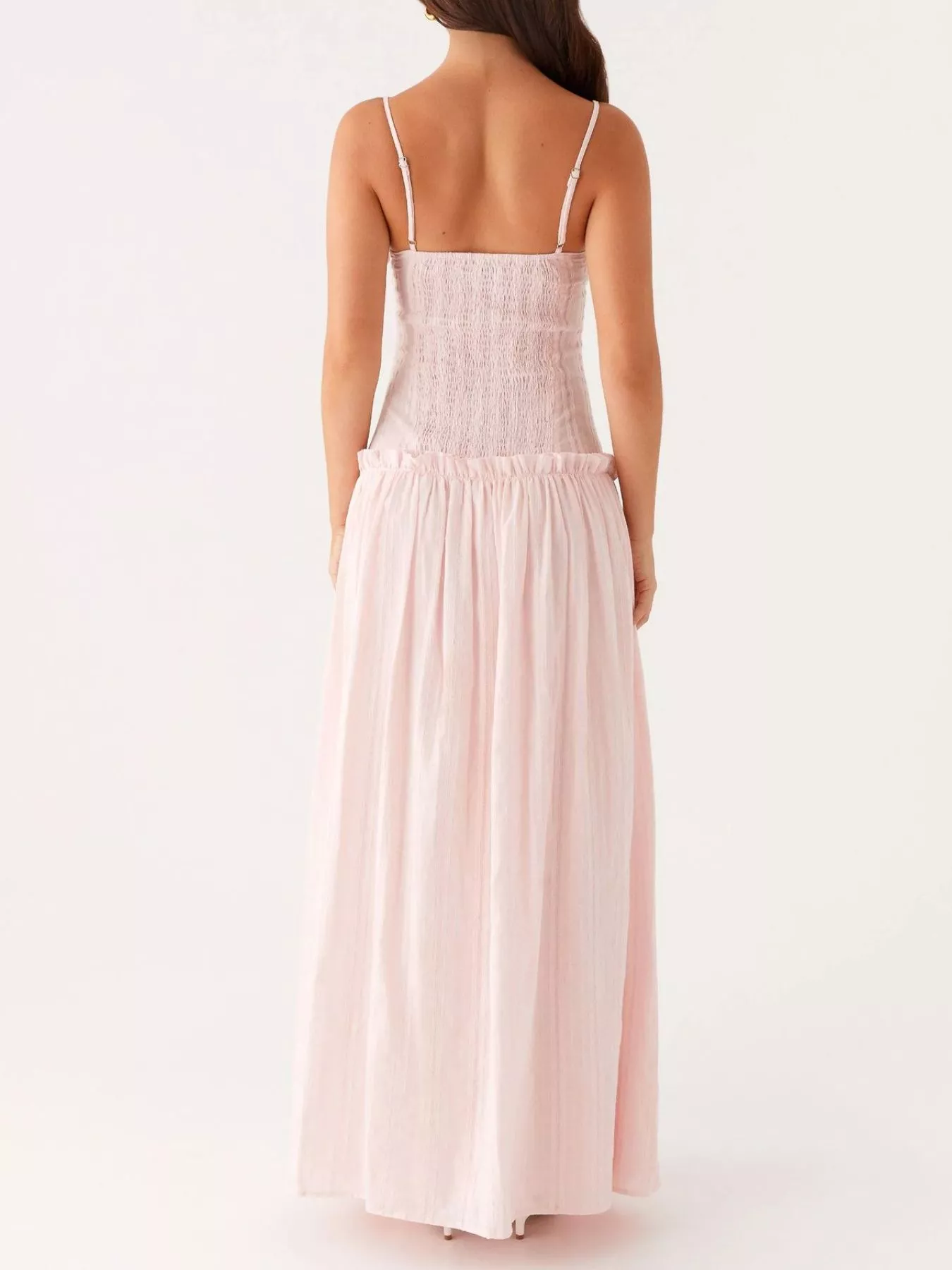 Ruched Spaghetti Strap Maxi Dress - Image 26