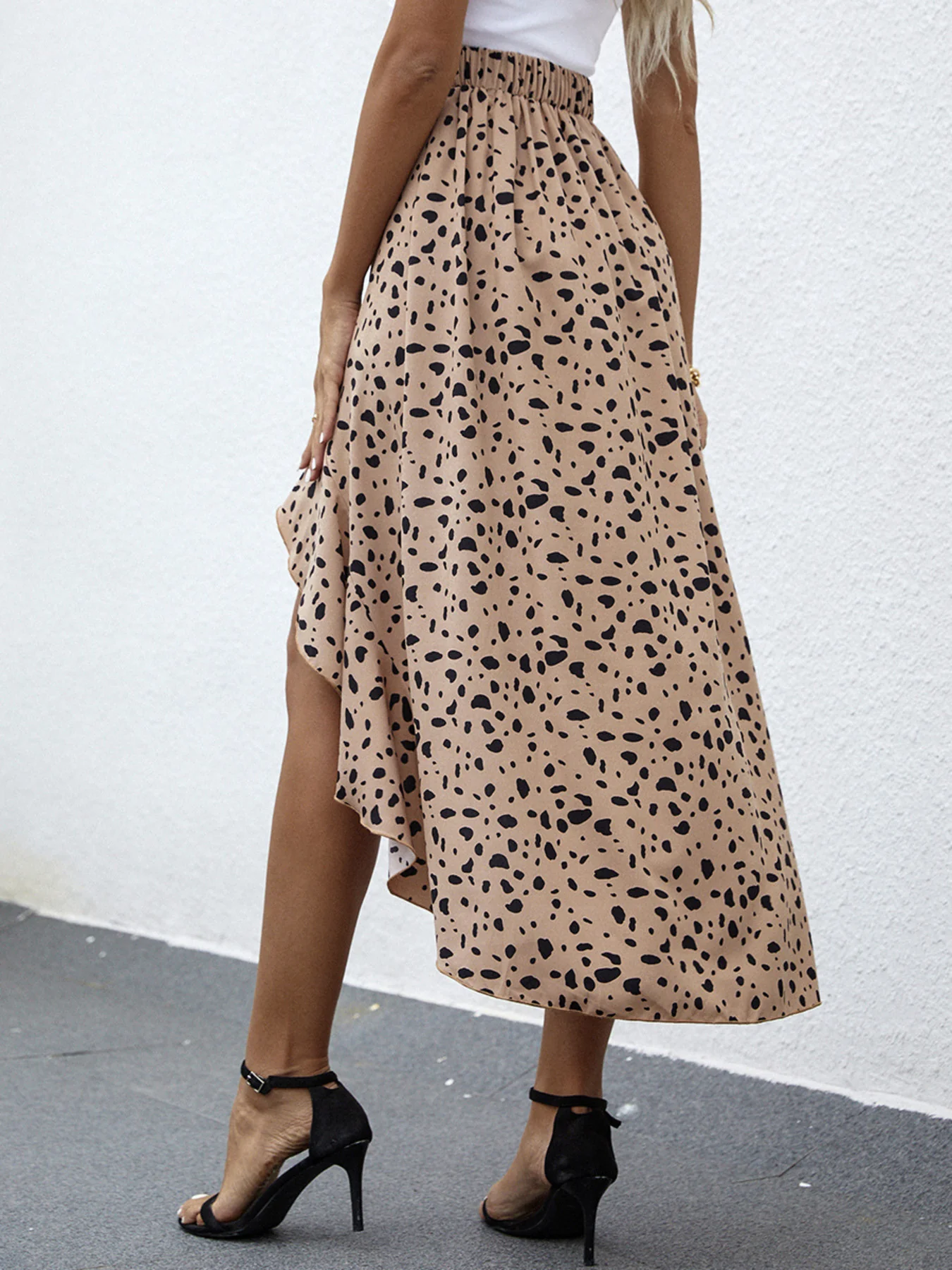 Ruffle Hem Midi Skirt - Image 3