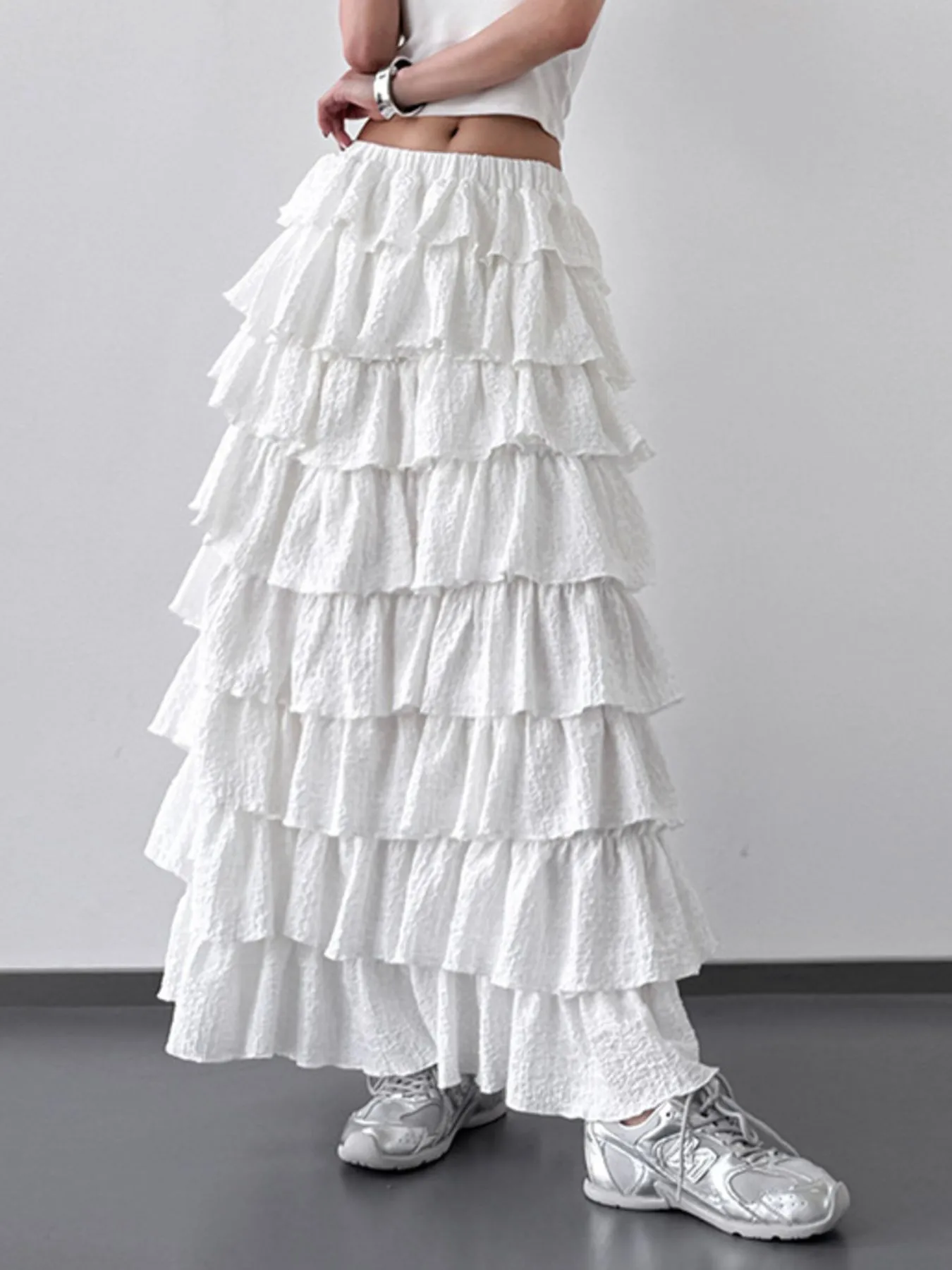 Ruffle Layered Maxi Skirt - Image 4