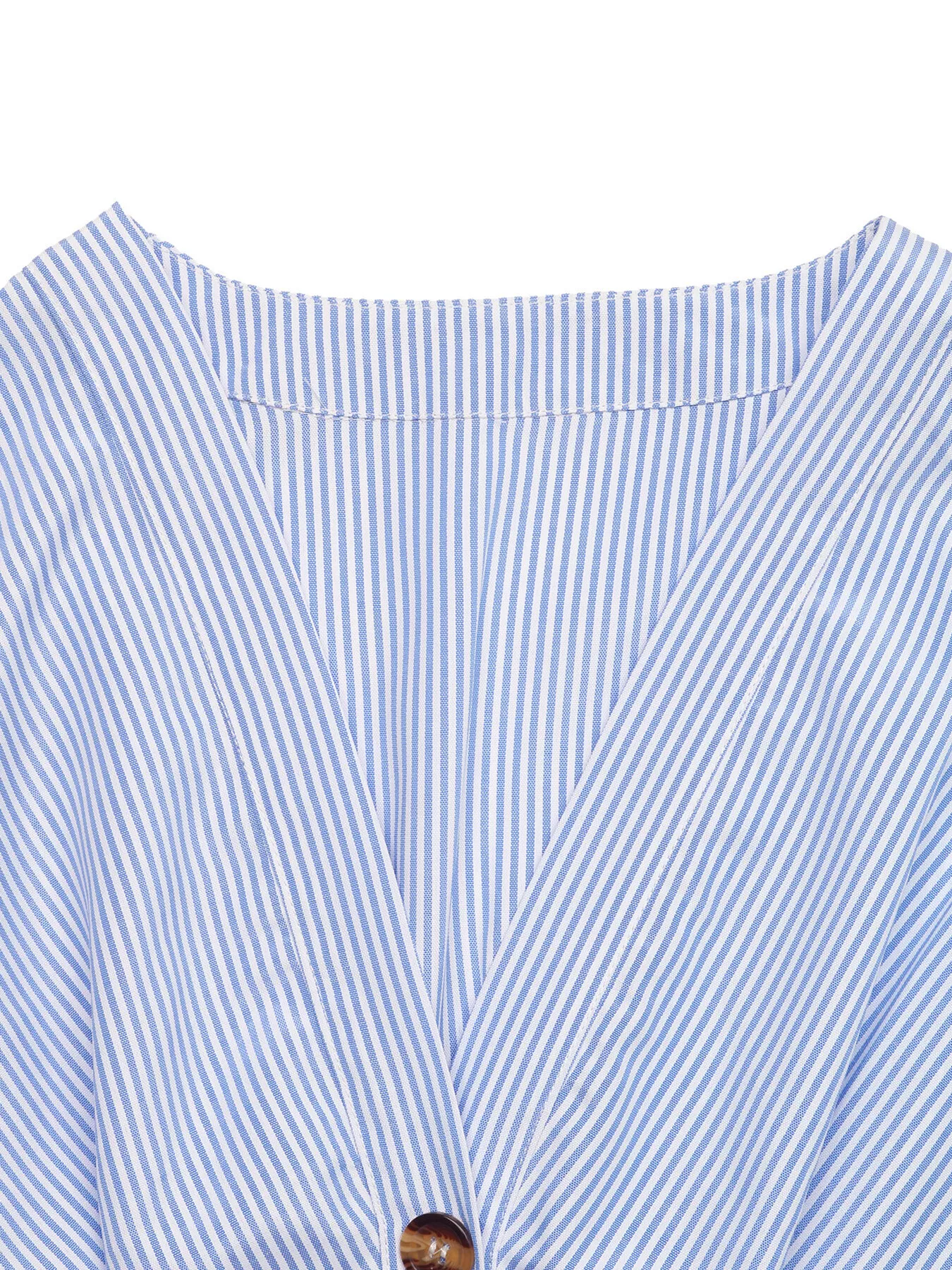 Ruffle Sleeve Button Front Midi Dress - Image 8