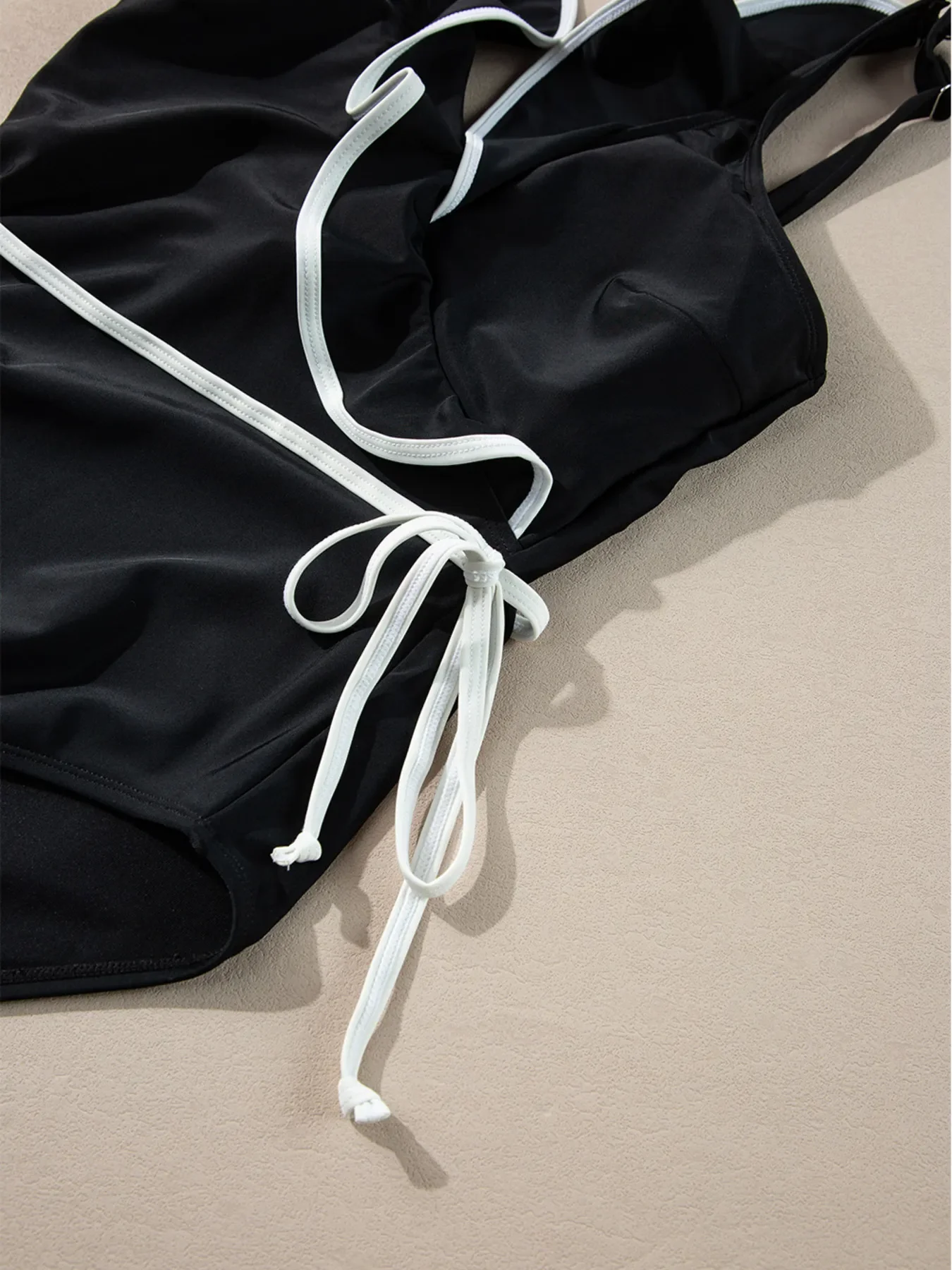 Ruffle Trim V-Neck One-Piece Swimsuit - Image 13