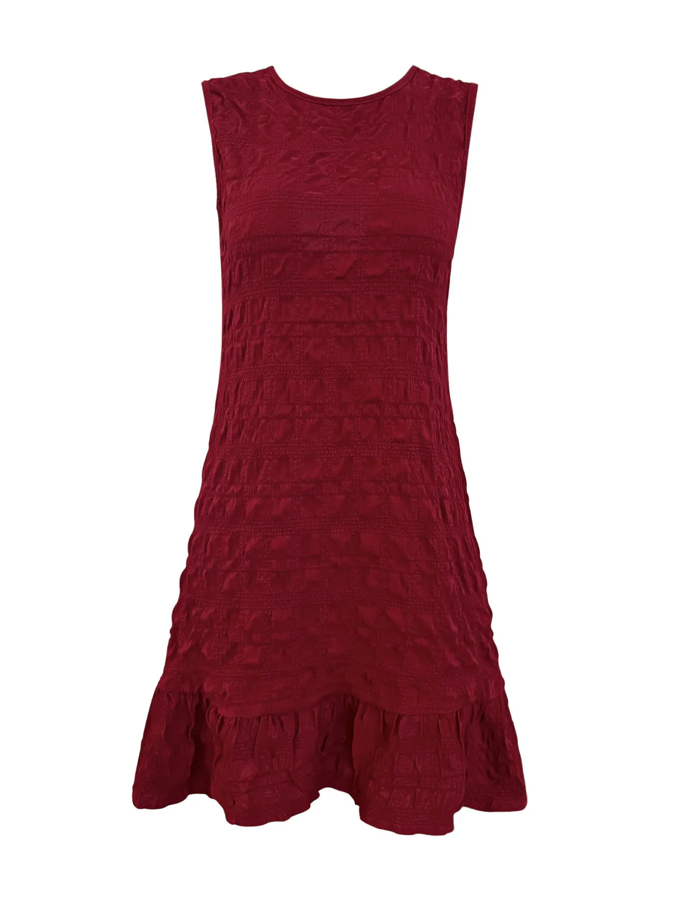 Ruffled Hem Sleeveless Mini Dress - Image 3