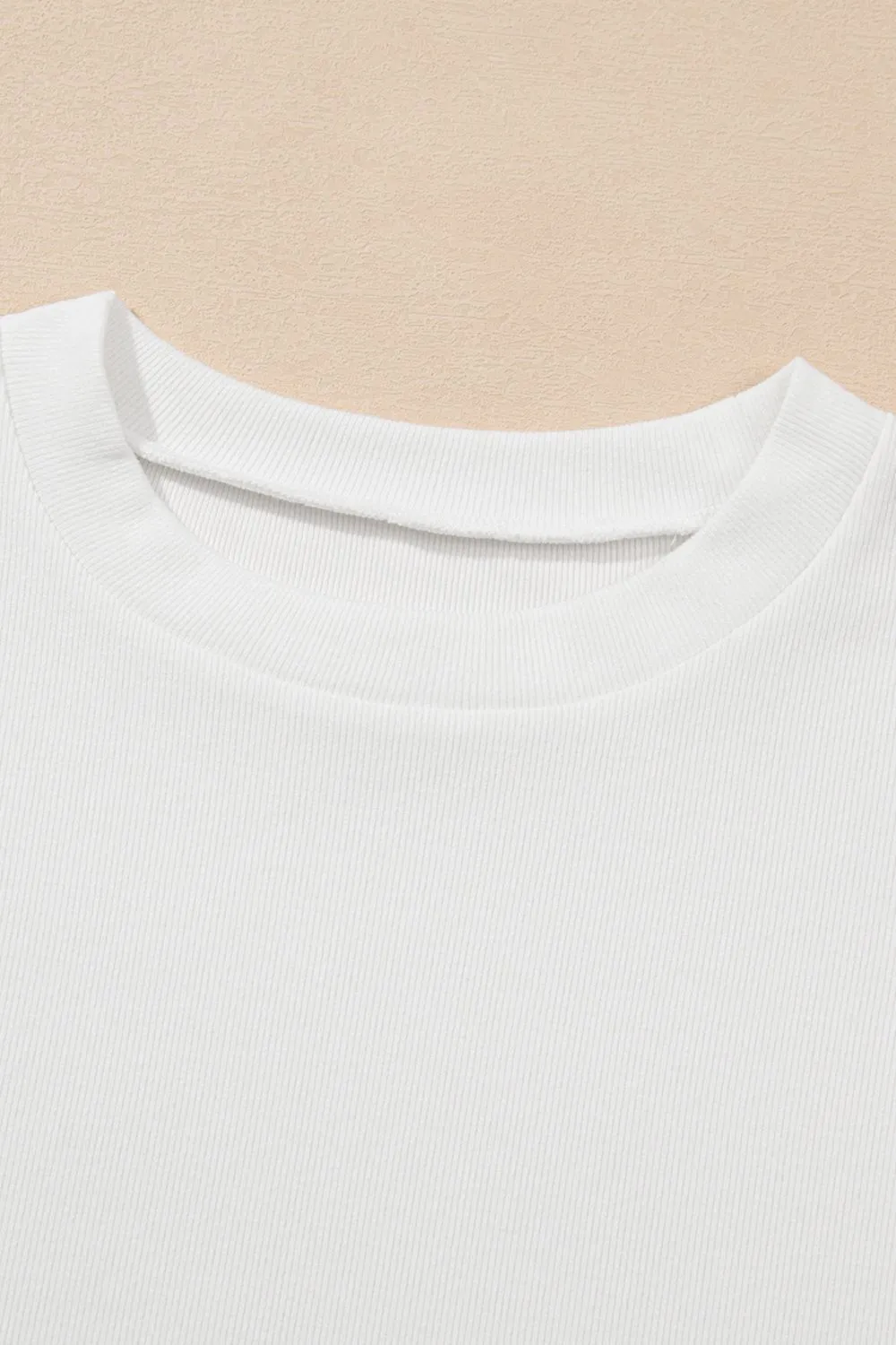 Ruffled Round Neck Cap Sleeve Top - Image 8