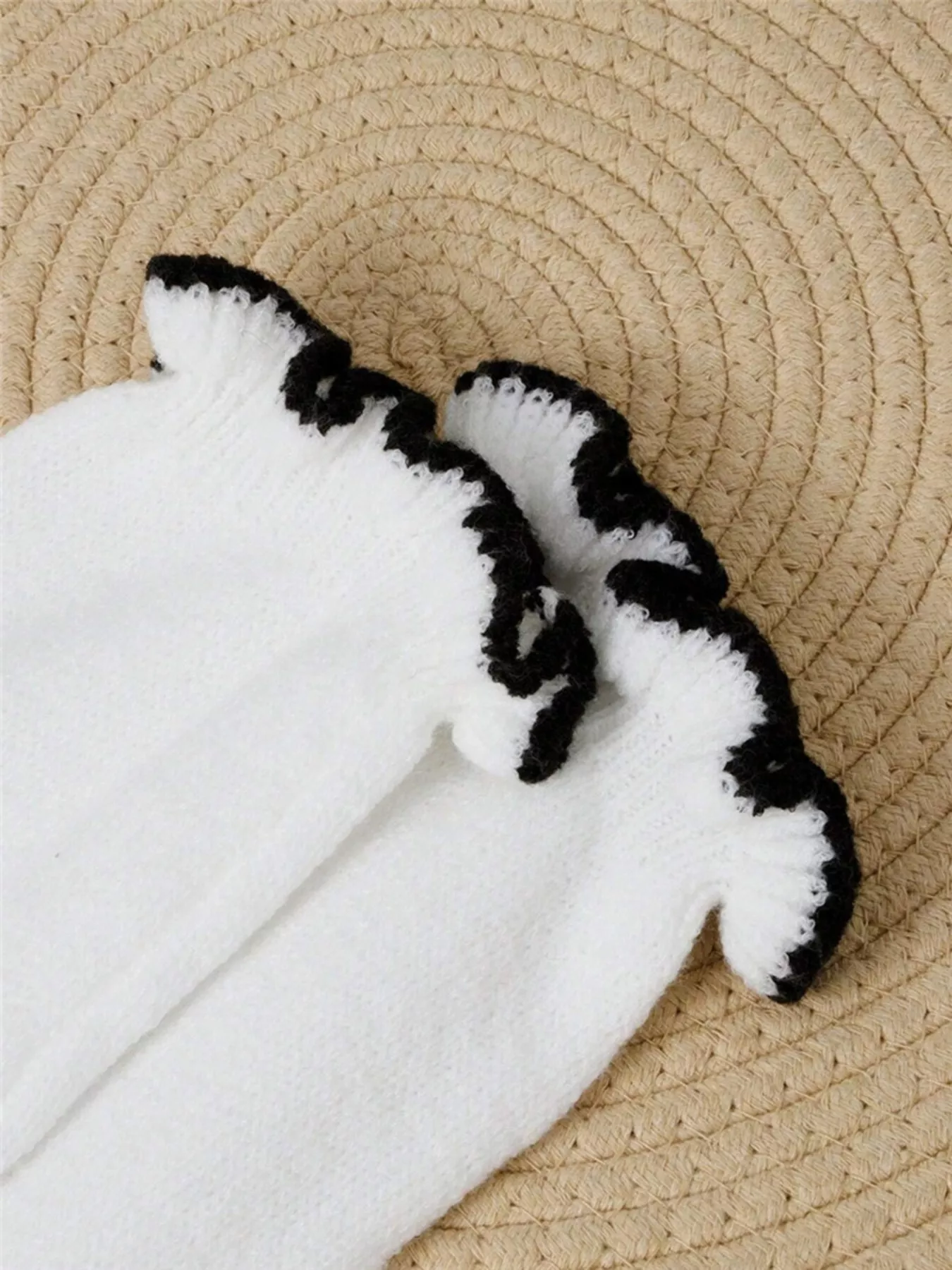 Ruffled Trim Button Front Sweater - Image 4