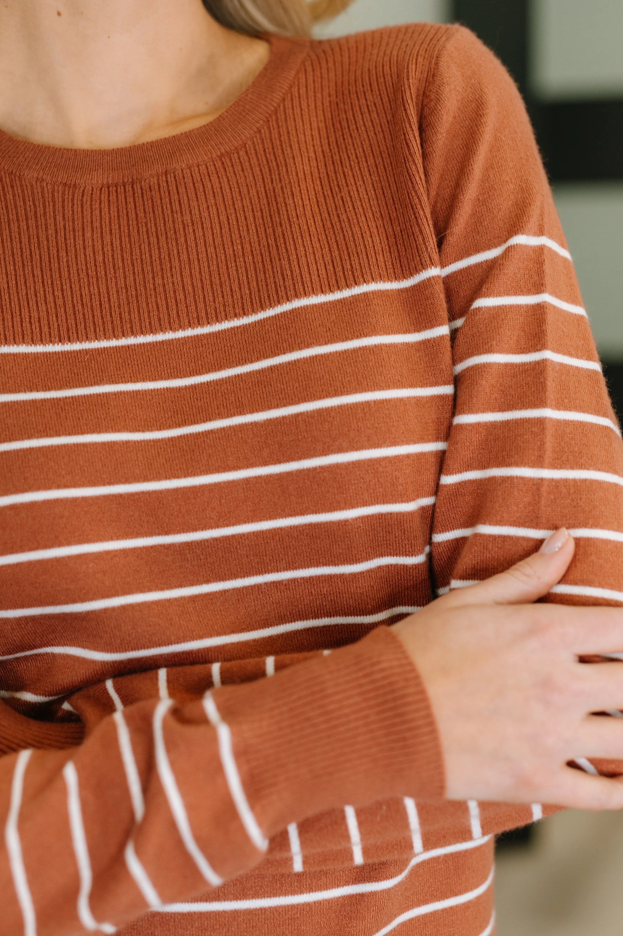 Rust Revival Long Sleeve Knit Top - Image 2