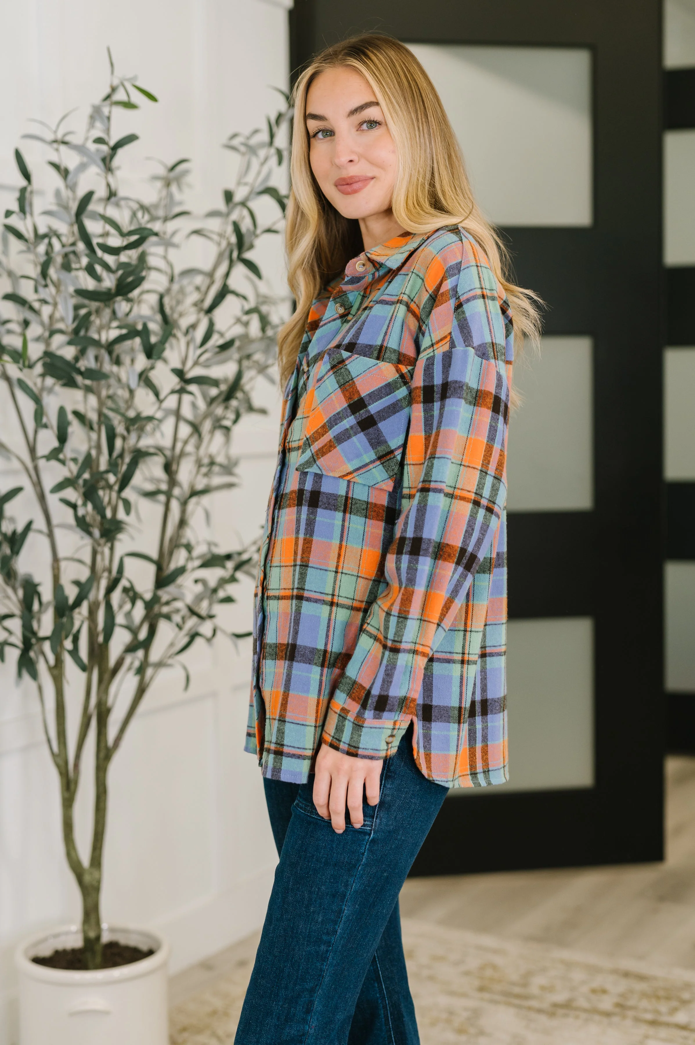 Rustic Rhythm Plaid Button Down - Image 4