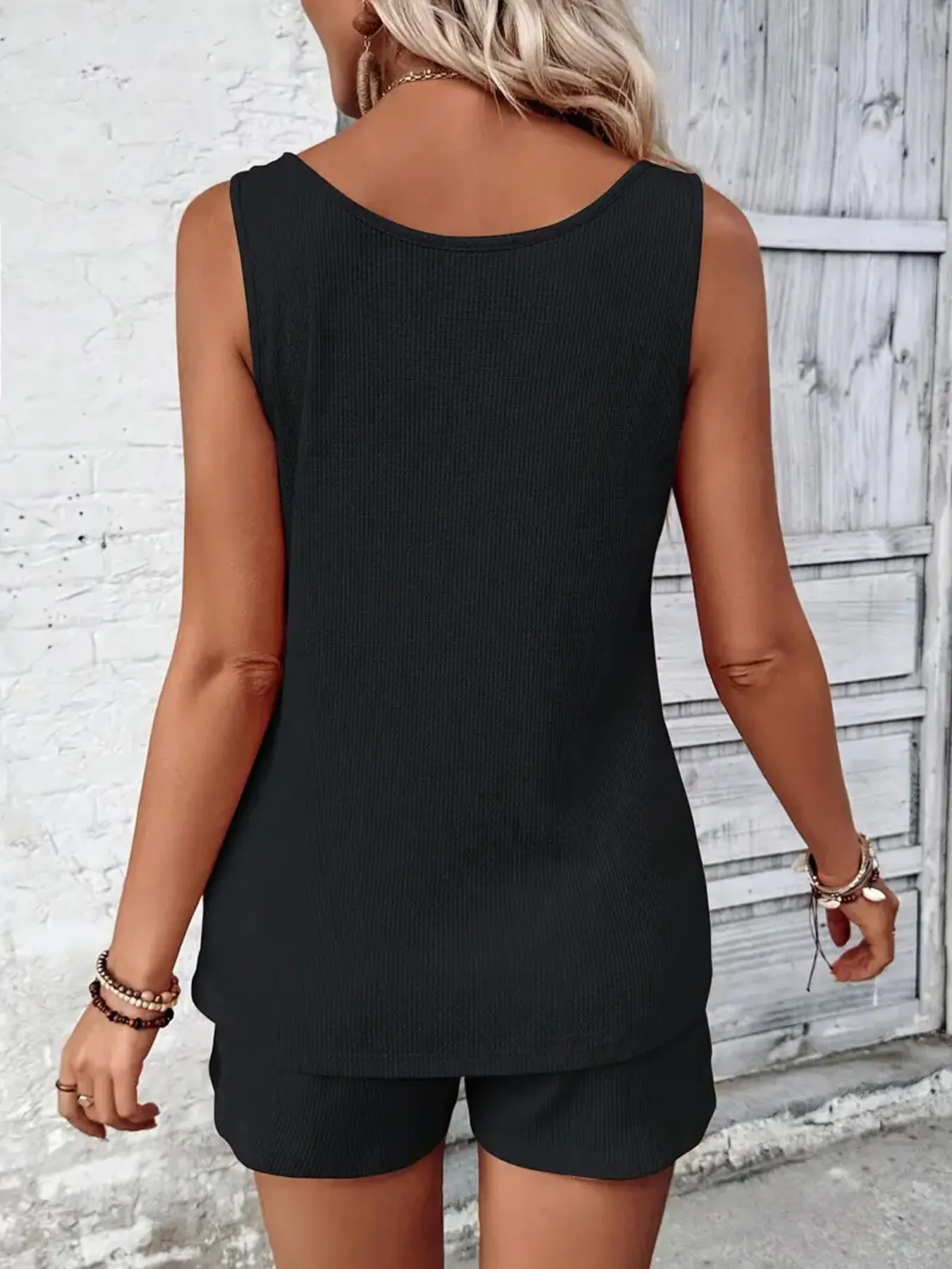 Scoop Neck Tank and Shorts Set - Image 5