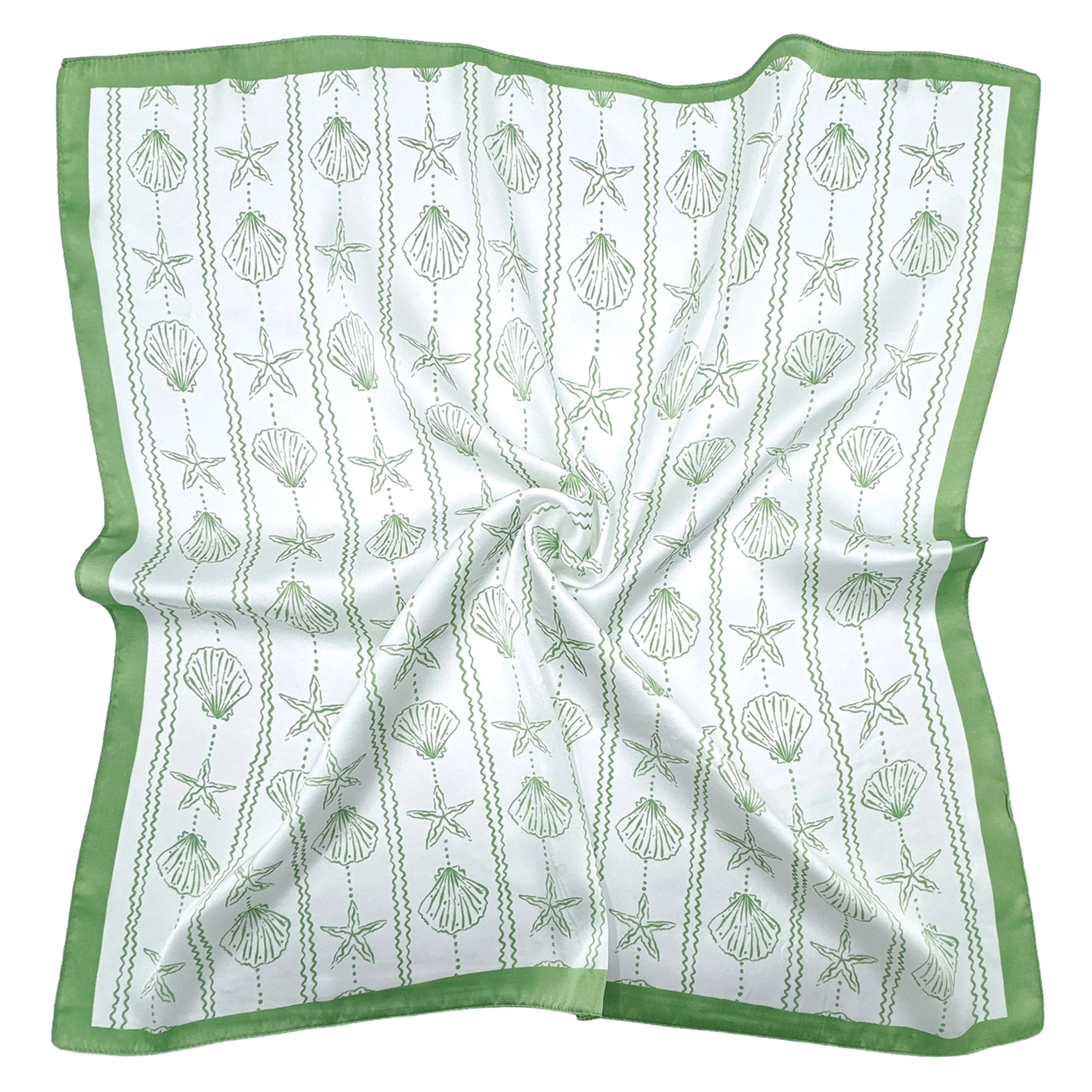 Sea Shell Print Square Scarf - Image 2