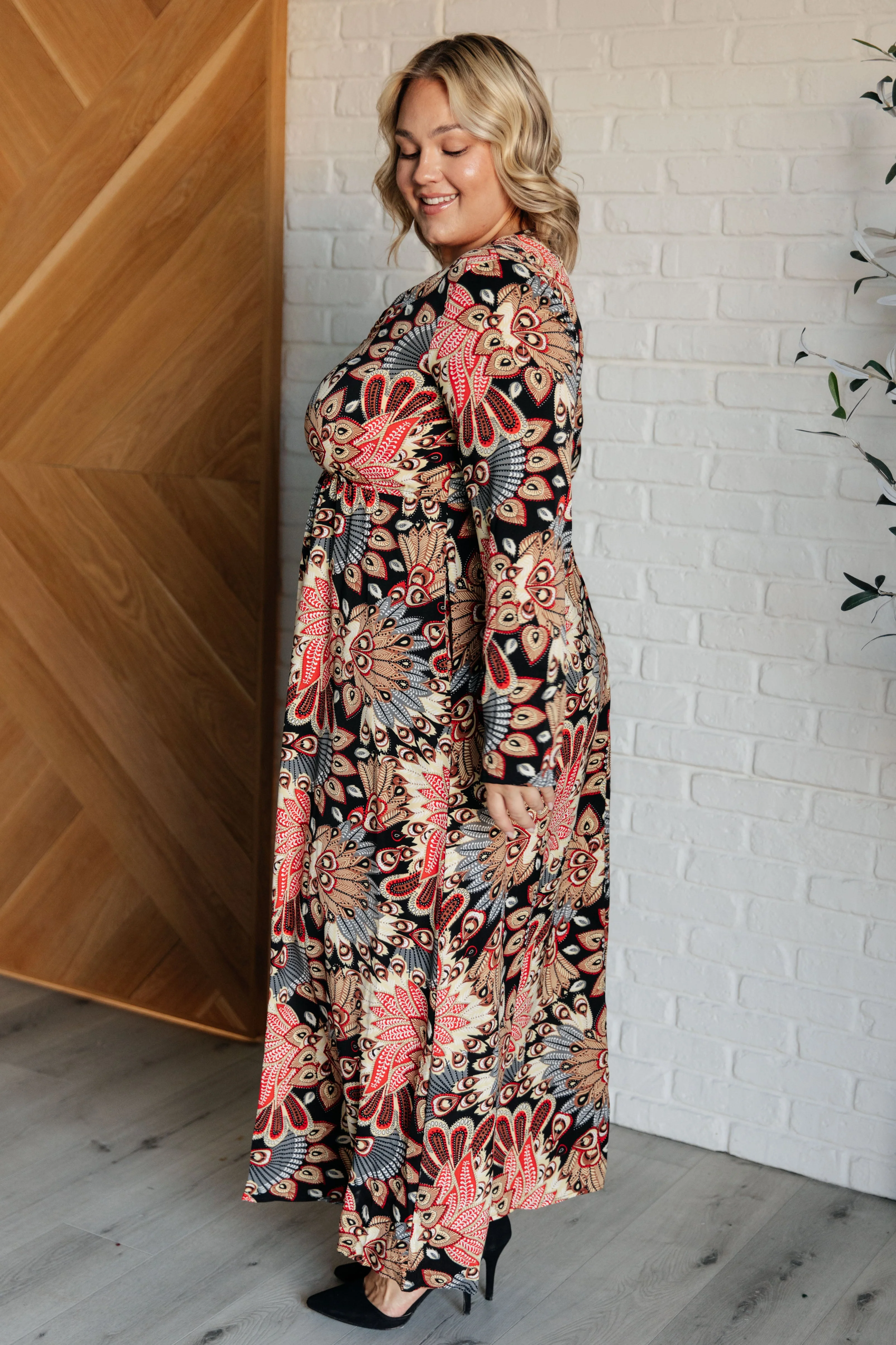Send it Over Faux Wrap Maxi Dress - Image 6