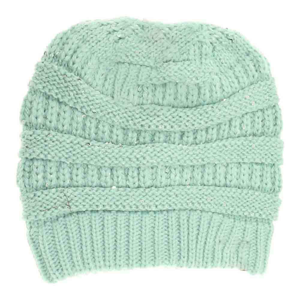 Sequin C.C Beanie Tail Beanie - Image 5