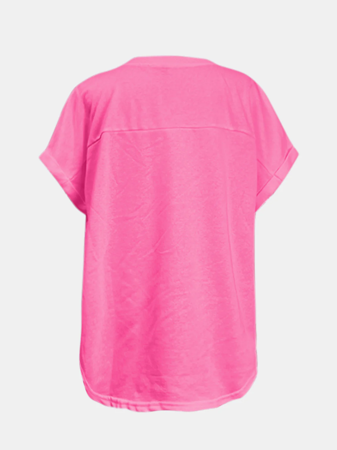 Sequin Round Neck Short Sleeve T-Shirt - Image 9