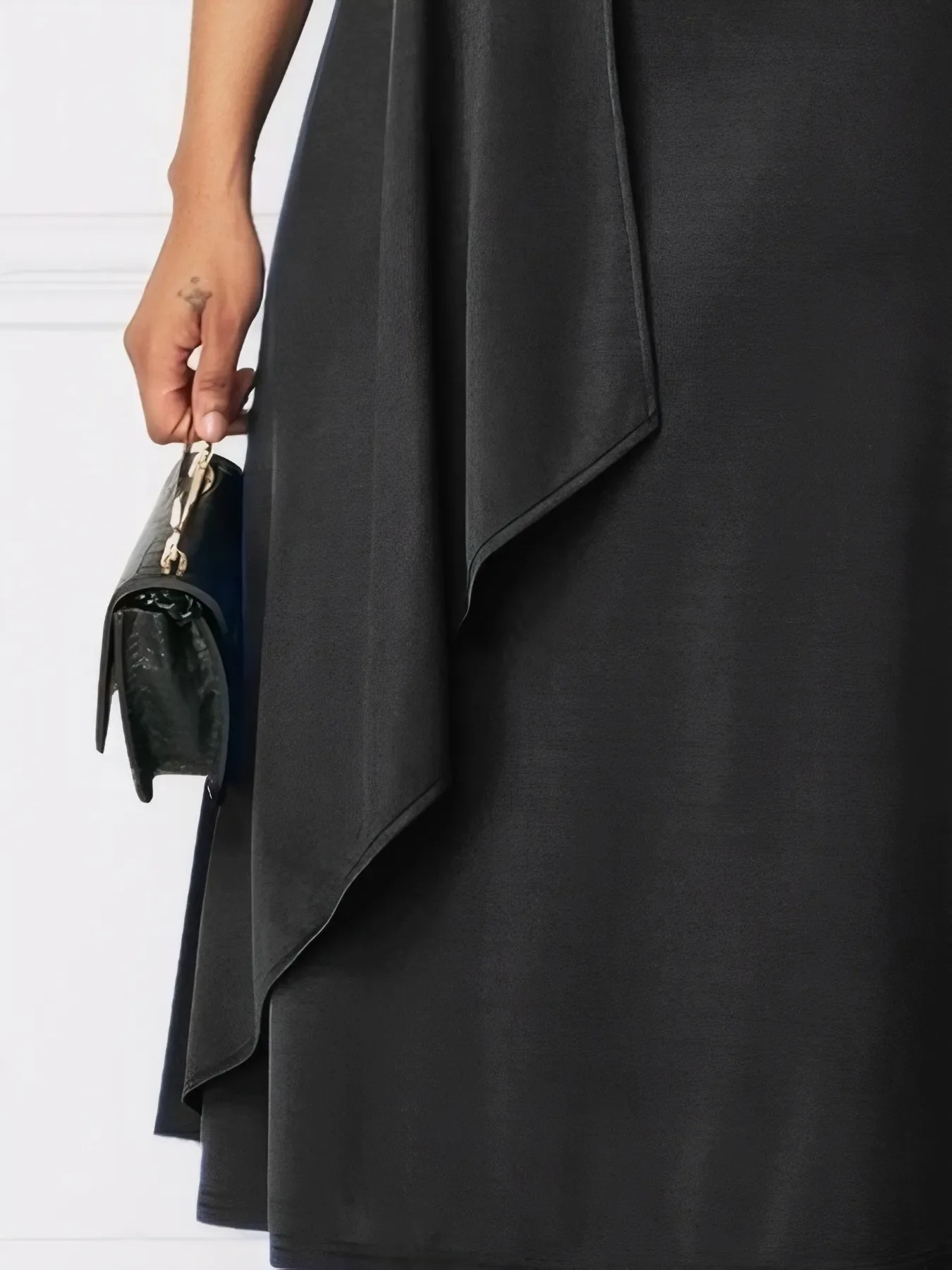 Short Sleeve Midi Wrap Dress with Belt Detail - Image 7