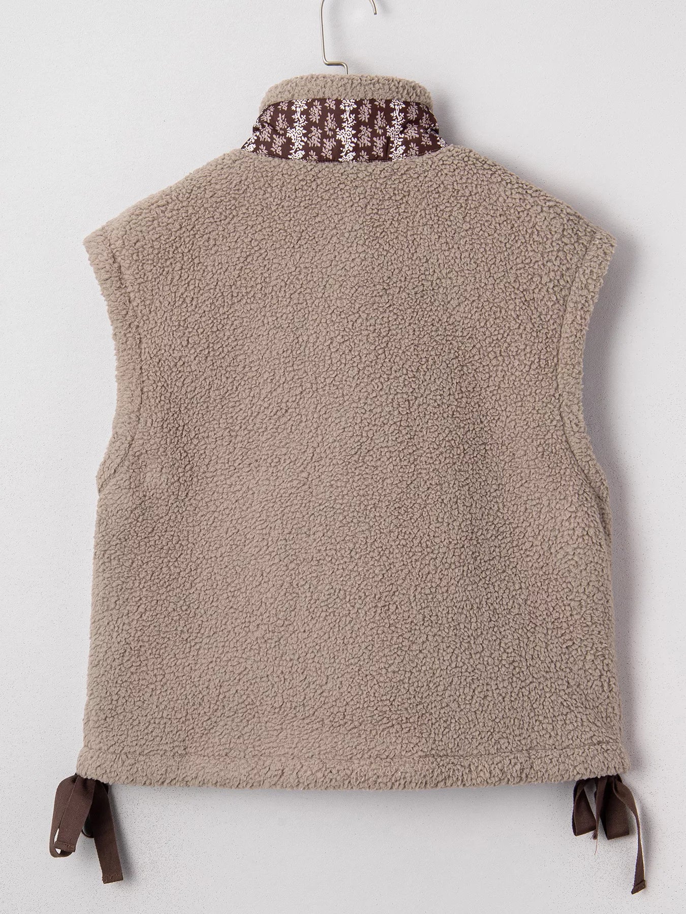 Side Bows Sherpa Fleece Vest - Image 5