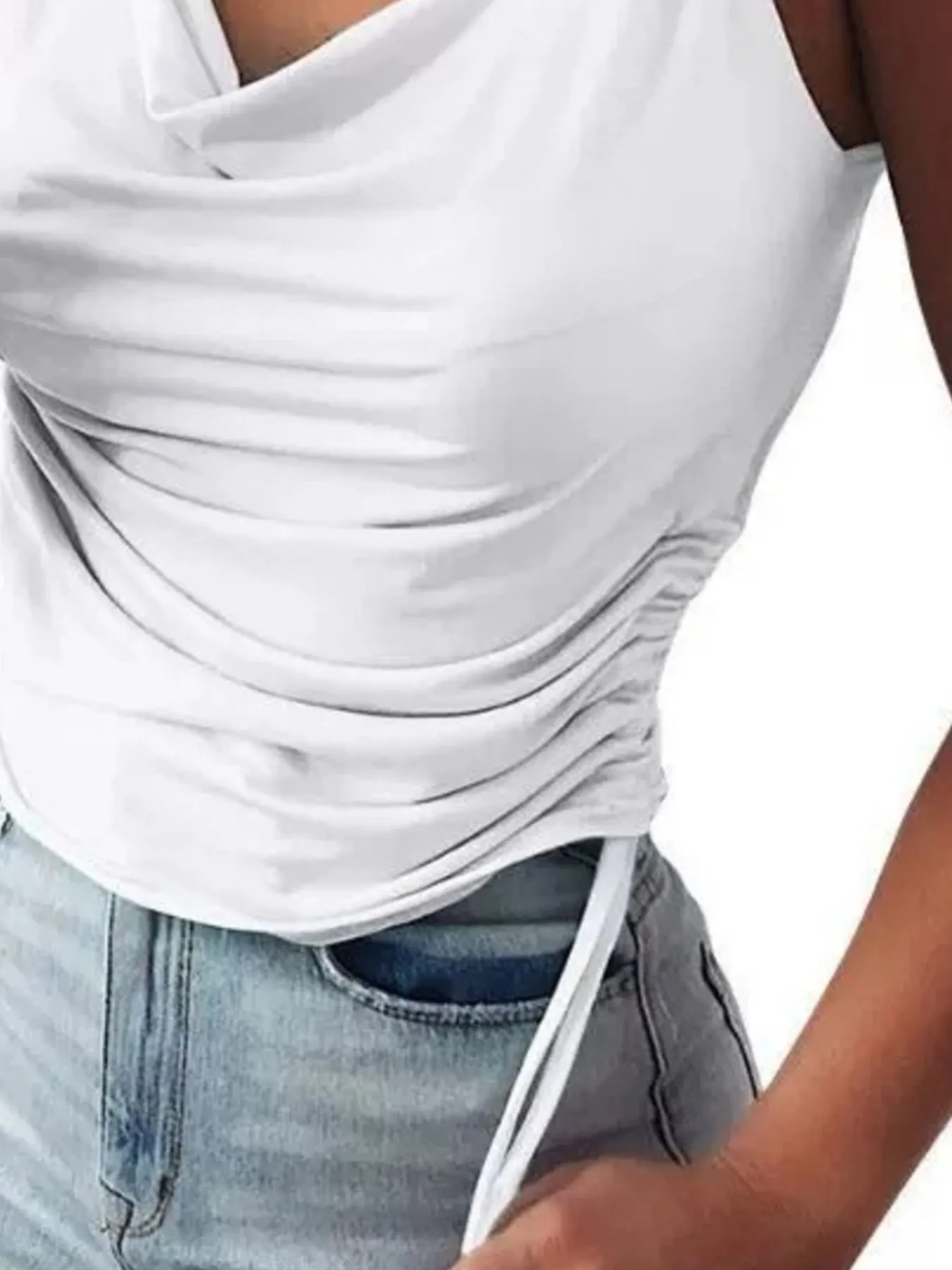 Side Drawstring Ruched Cami - Image 6