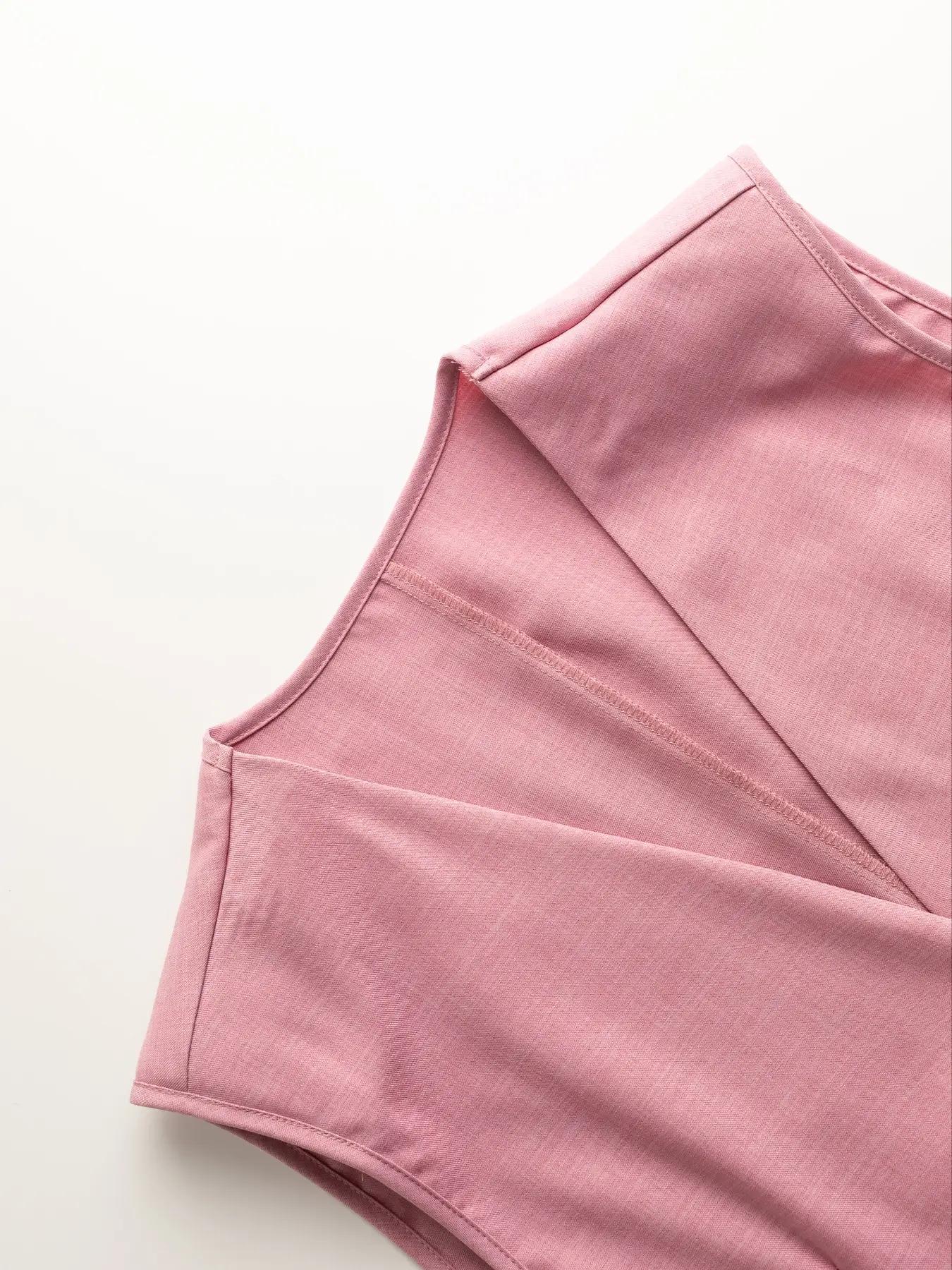 Sleeveless Blazer & Shorts Two-Piece Set - Image 6