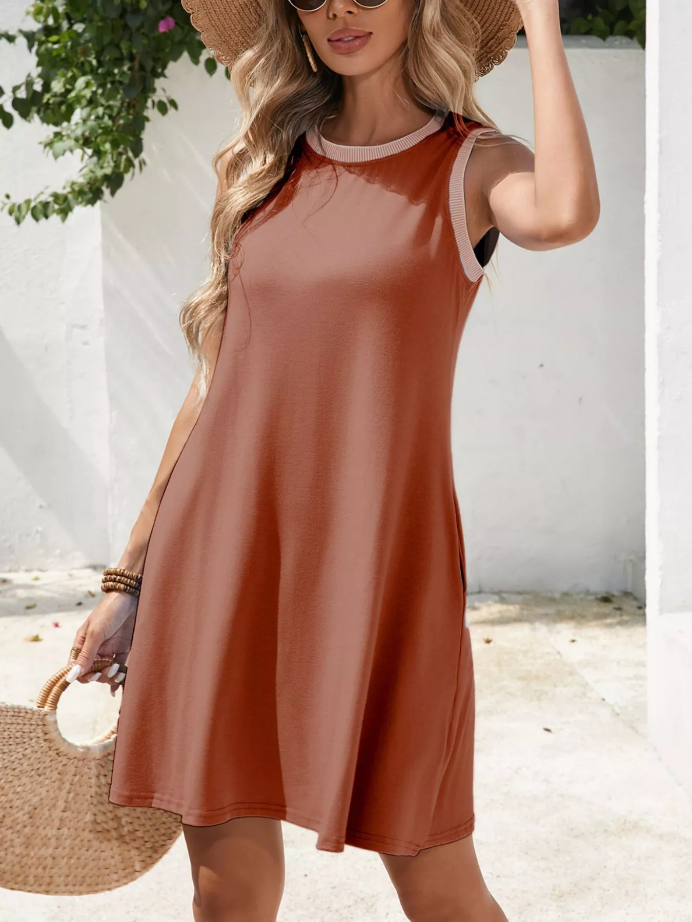 Sleeveless Casual Flowy Mini Dress - Image 15