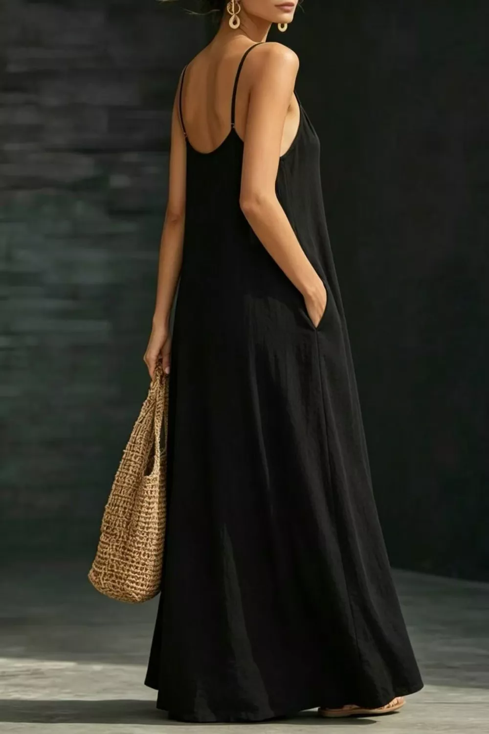 Sleeveless Loose Fit Maxi Dress - Image 7
