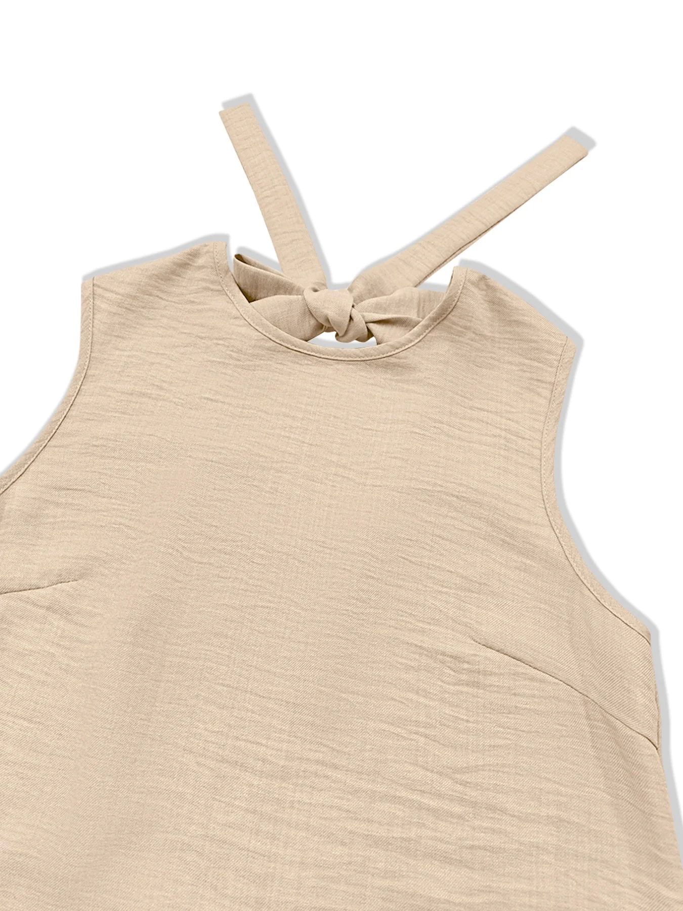 Sleeveless Ruffle Hem Mini Dress - Image 6