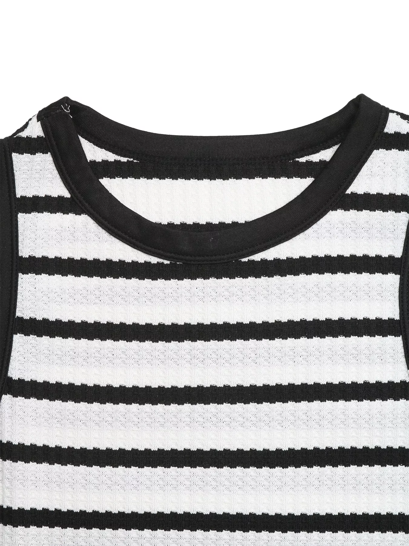 Sleeveless Striped Bodycon Midi Dress - Image 7