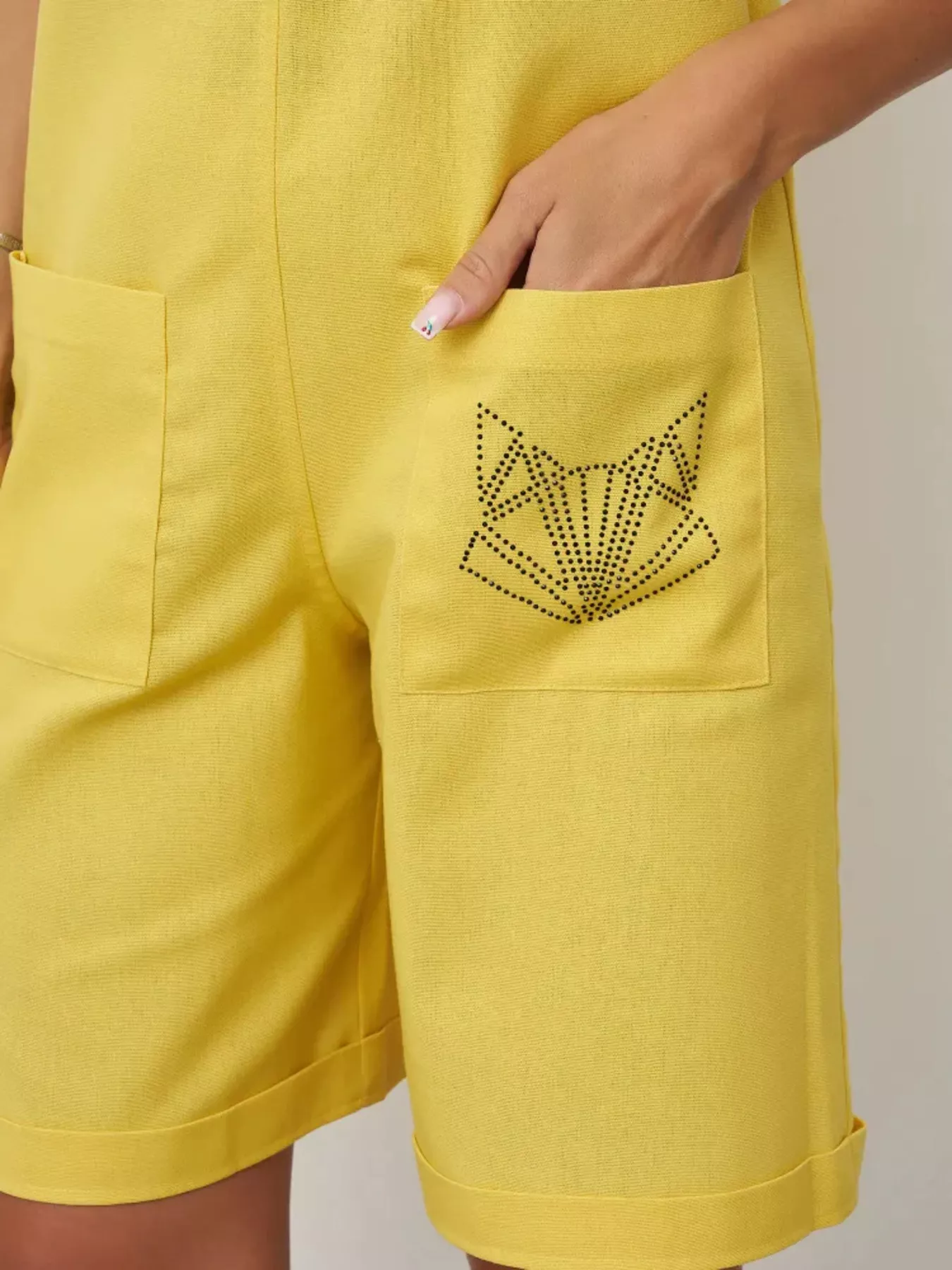 Sleeveless Tie-Strap Romper - Image 15