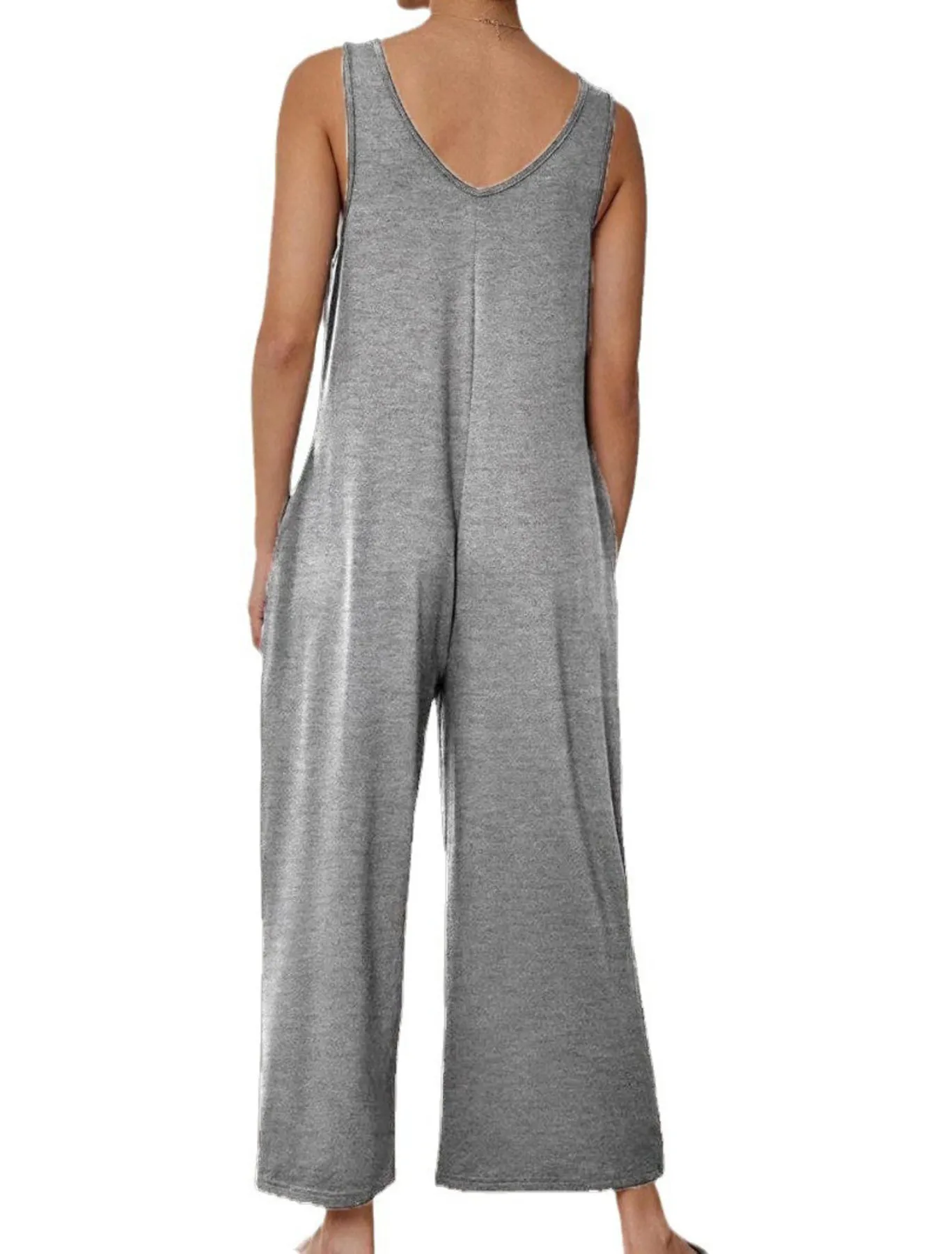 Sleeveless Wide Leg Casual Jumpsuit - Image 18