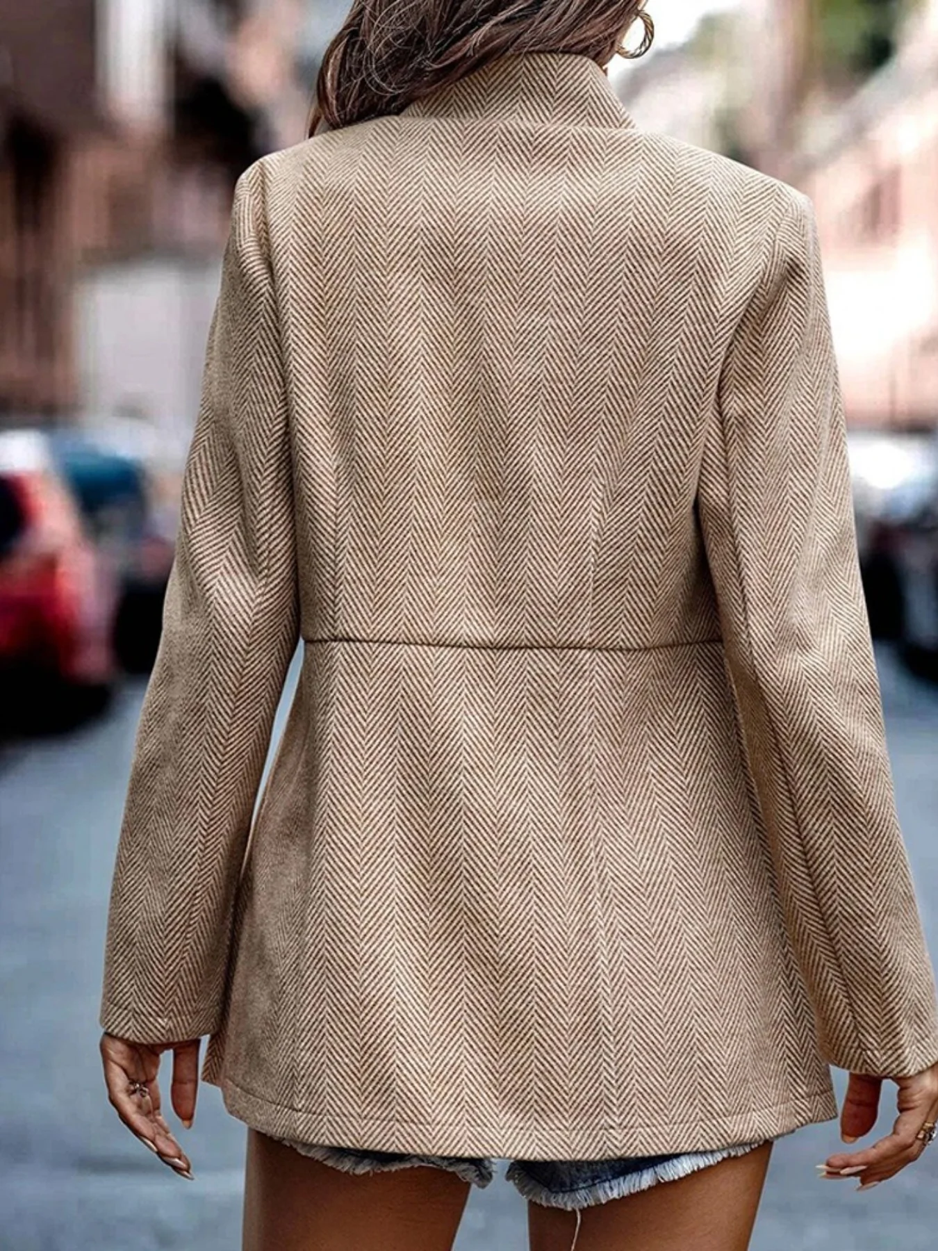 Slim Fit Open Front Blazer - Image 7