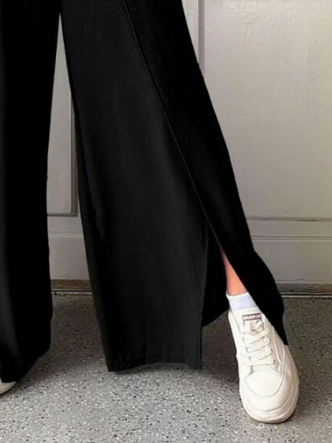 Slit Wide Leg Pants - Image 13