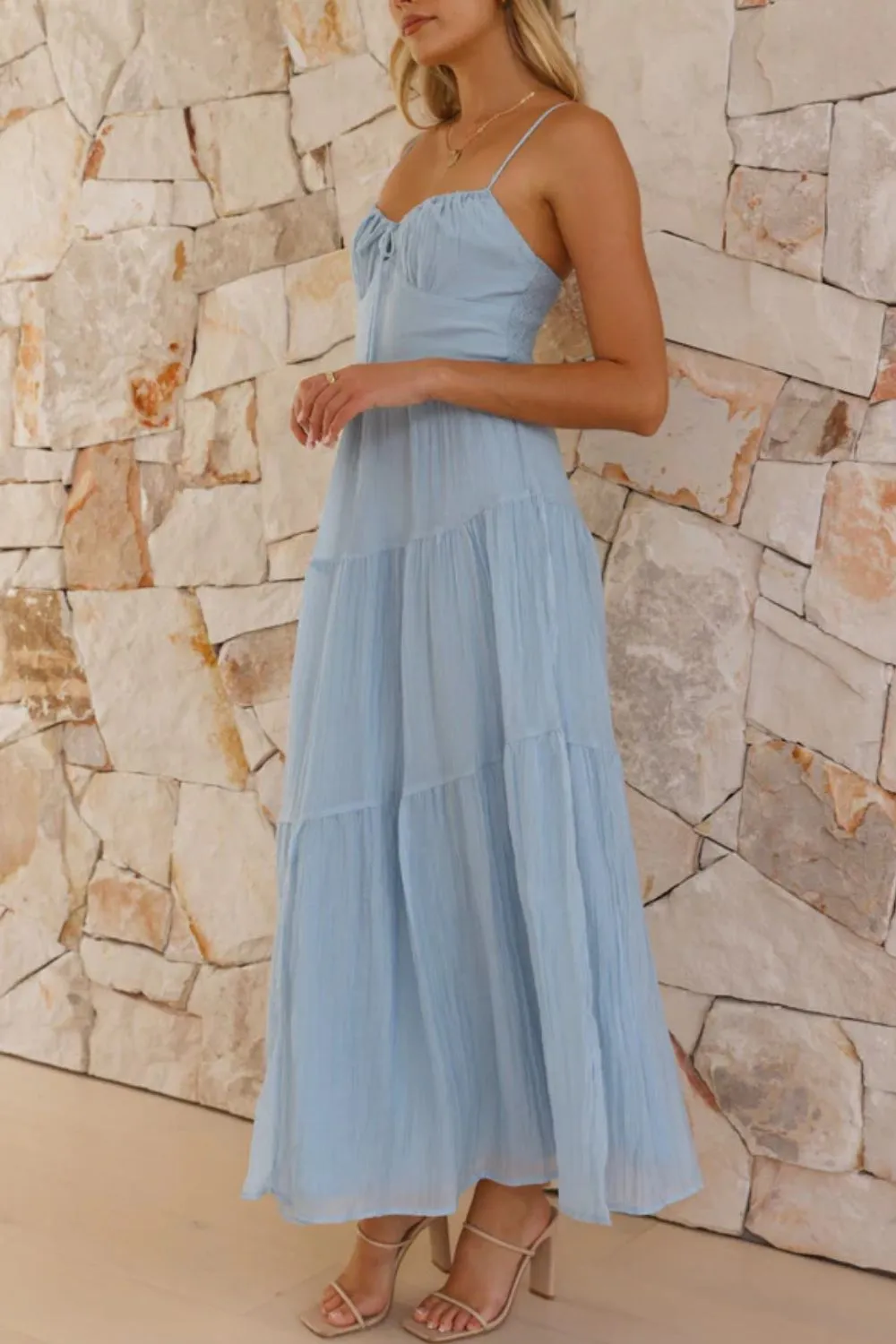 Smocked Back Midi Cami Dress - Image 7