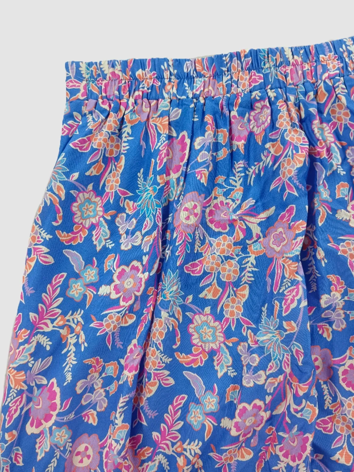 Smocked Off-Shoulder Printed Top and Skirt Set - Image 12