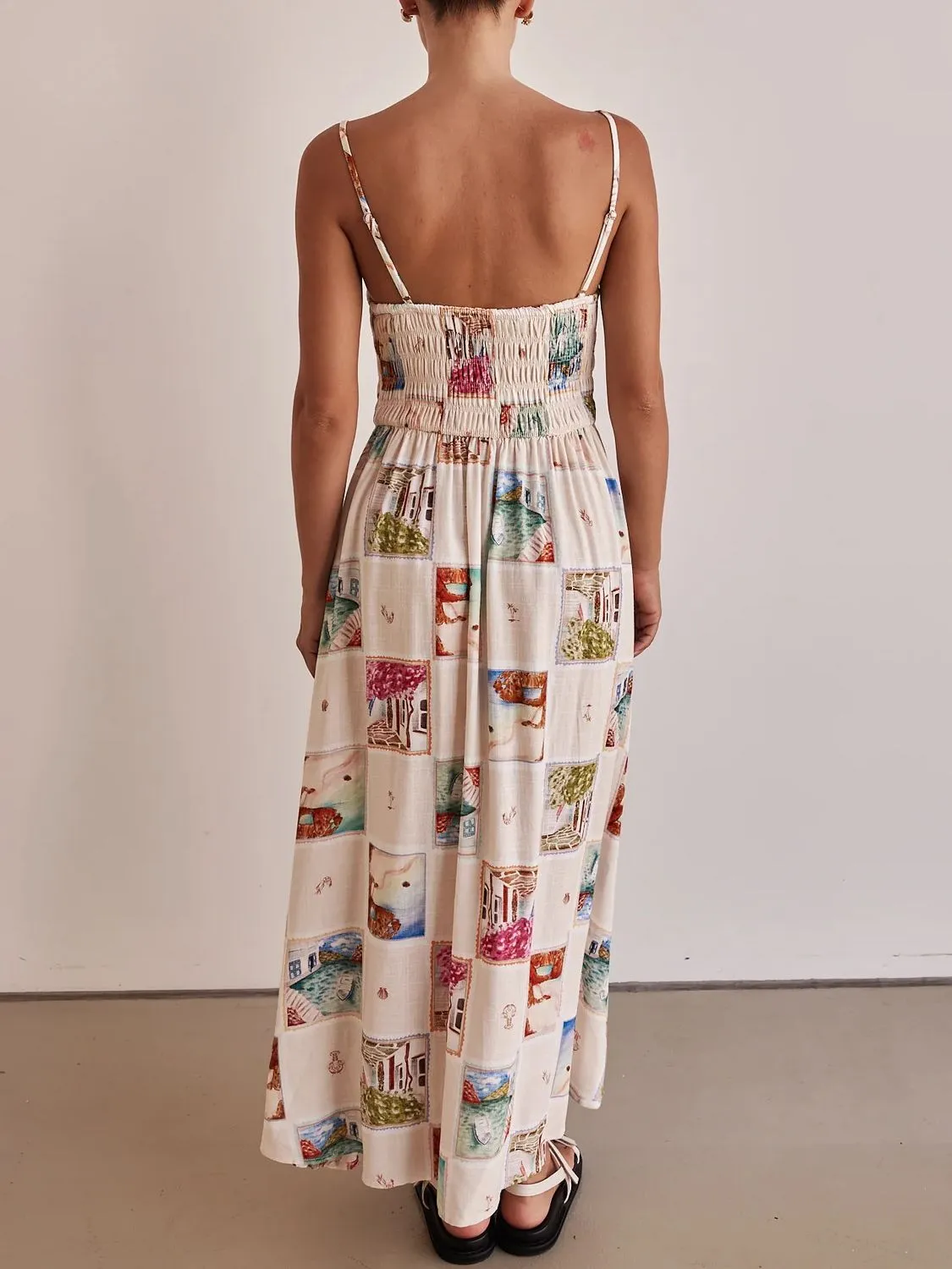 Smocked Square Neck Cami Dress - Image 7