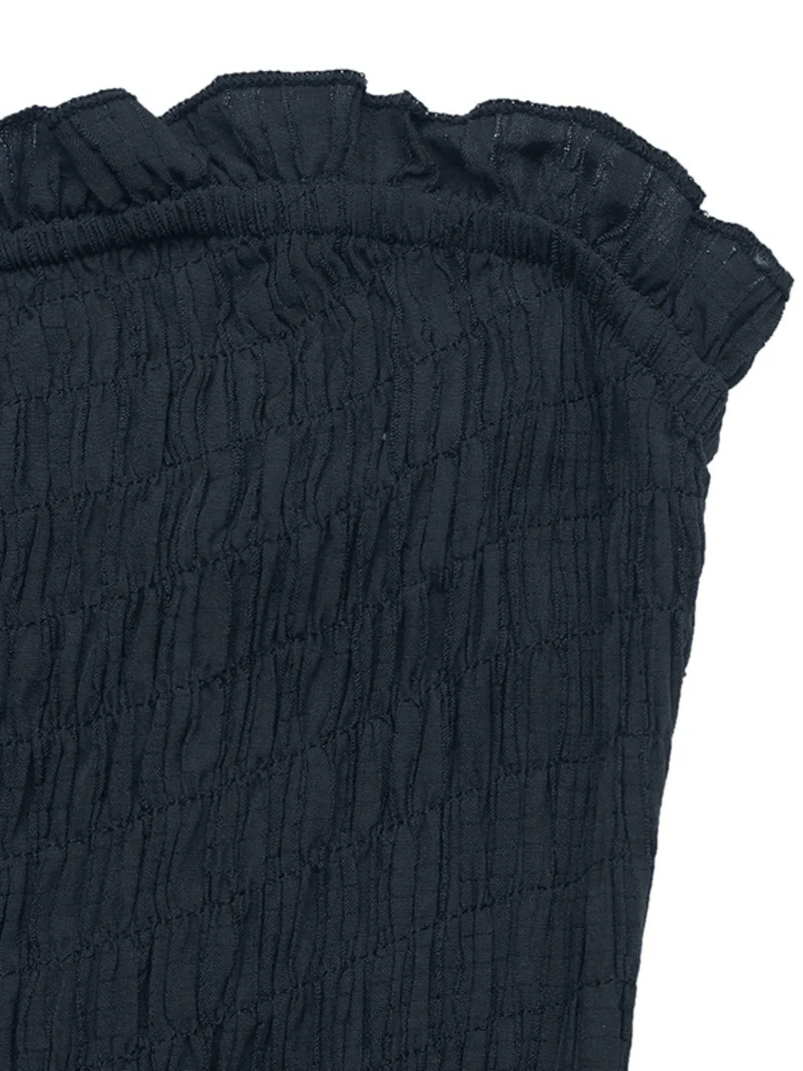 Smocked Tube Wide Leg Jumpsuit - Image 10