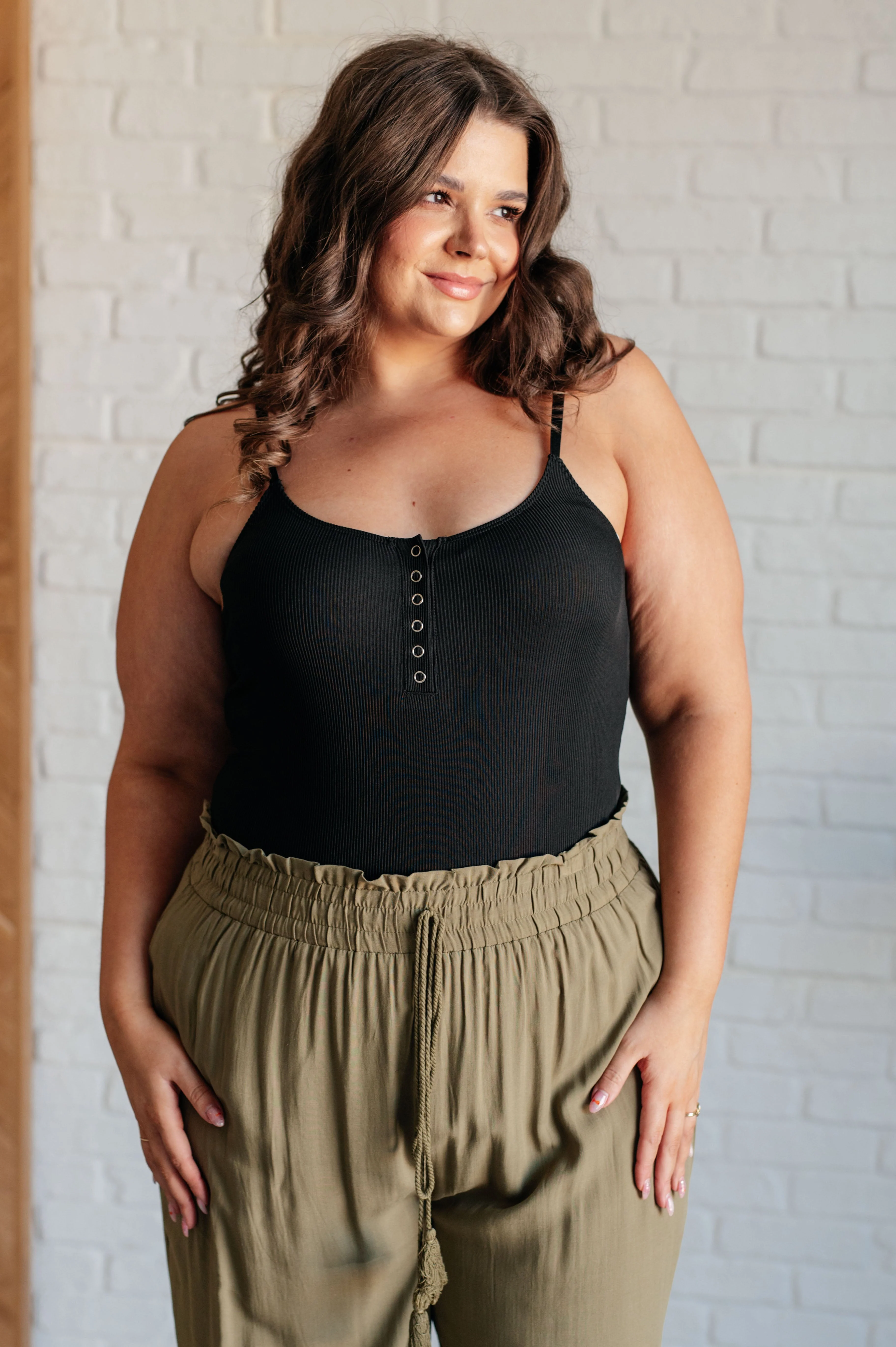 Snap it Up Spaghetti Strap Bodysuit - Image 3