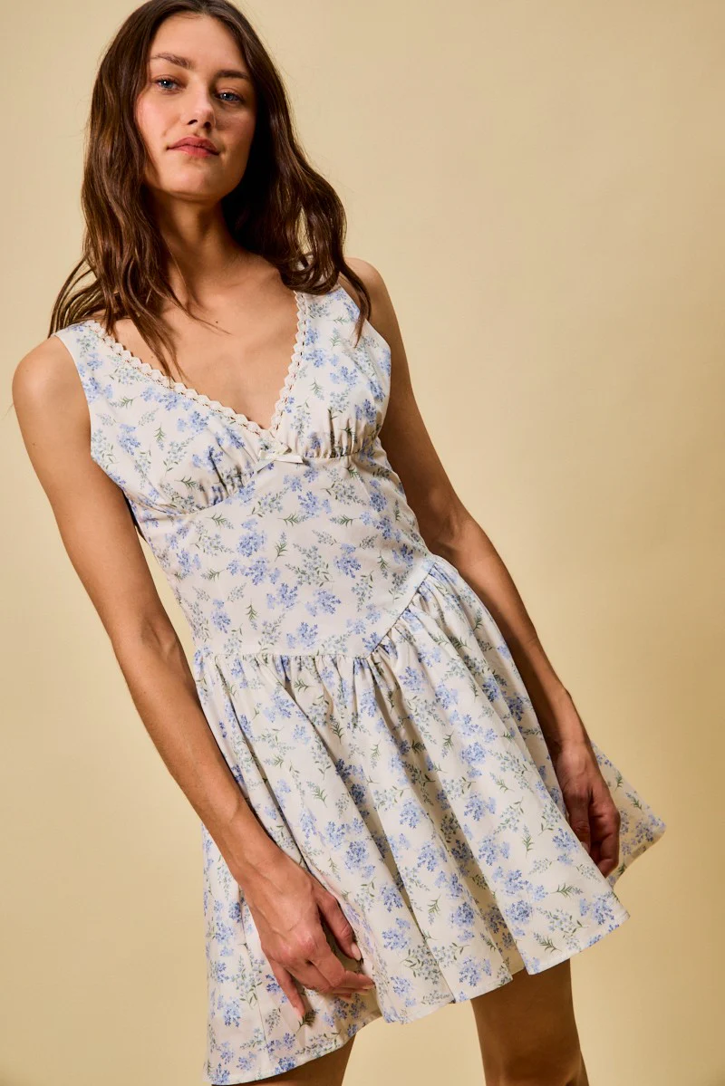 SO ME Froal Print Fit and Flare Dress - Image 15